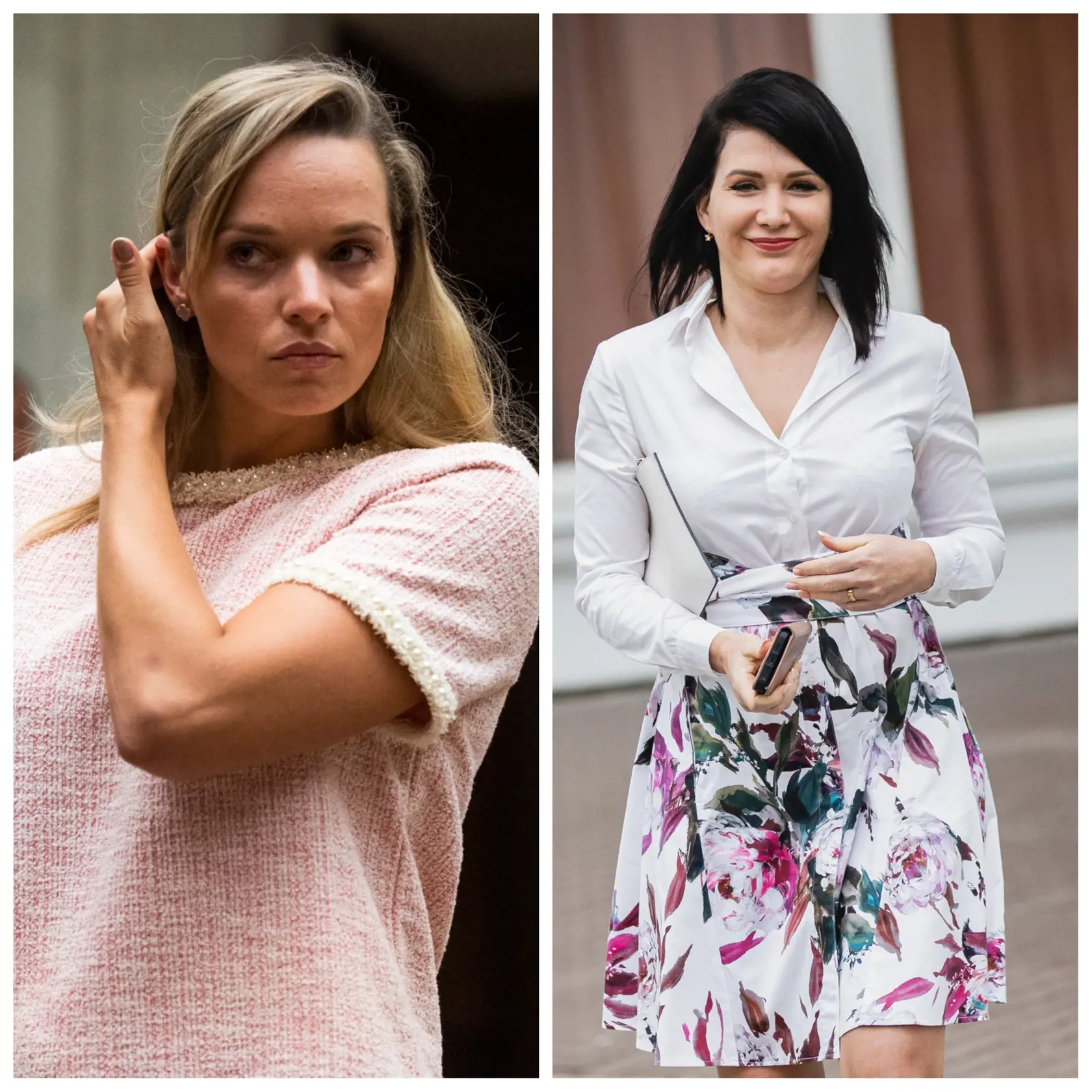 Romana Tabák (Sme rodina) a Jana Bittó Cigániková (SaS)