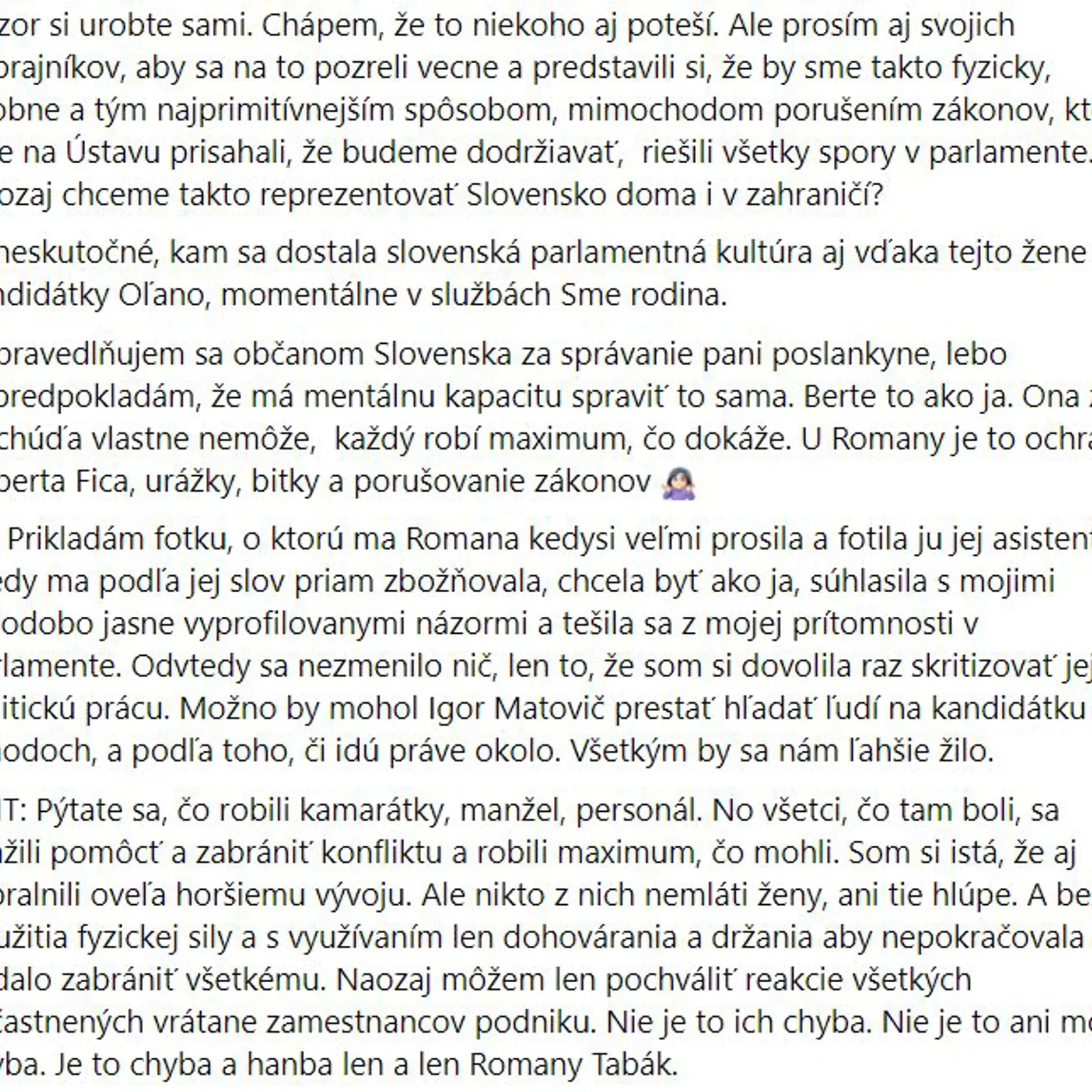 Janka Bittó Cigániková - opis incidentu (4. časť)
