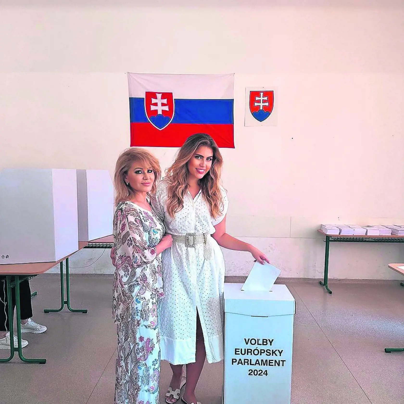 Kristína Kubíková (30) bola voliť s mamou.