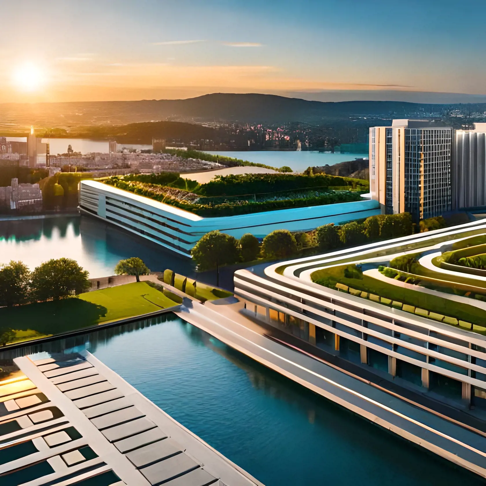 Z Bratislavy by mohlo byť v roku 3023 moderné mesto s architektúrou v súlade s prírodou.