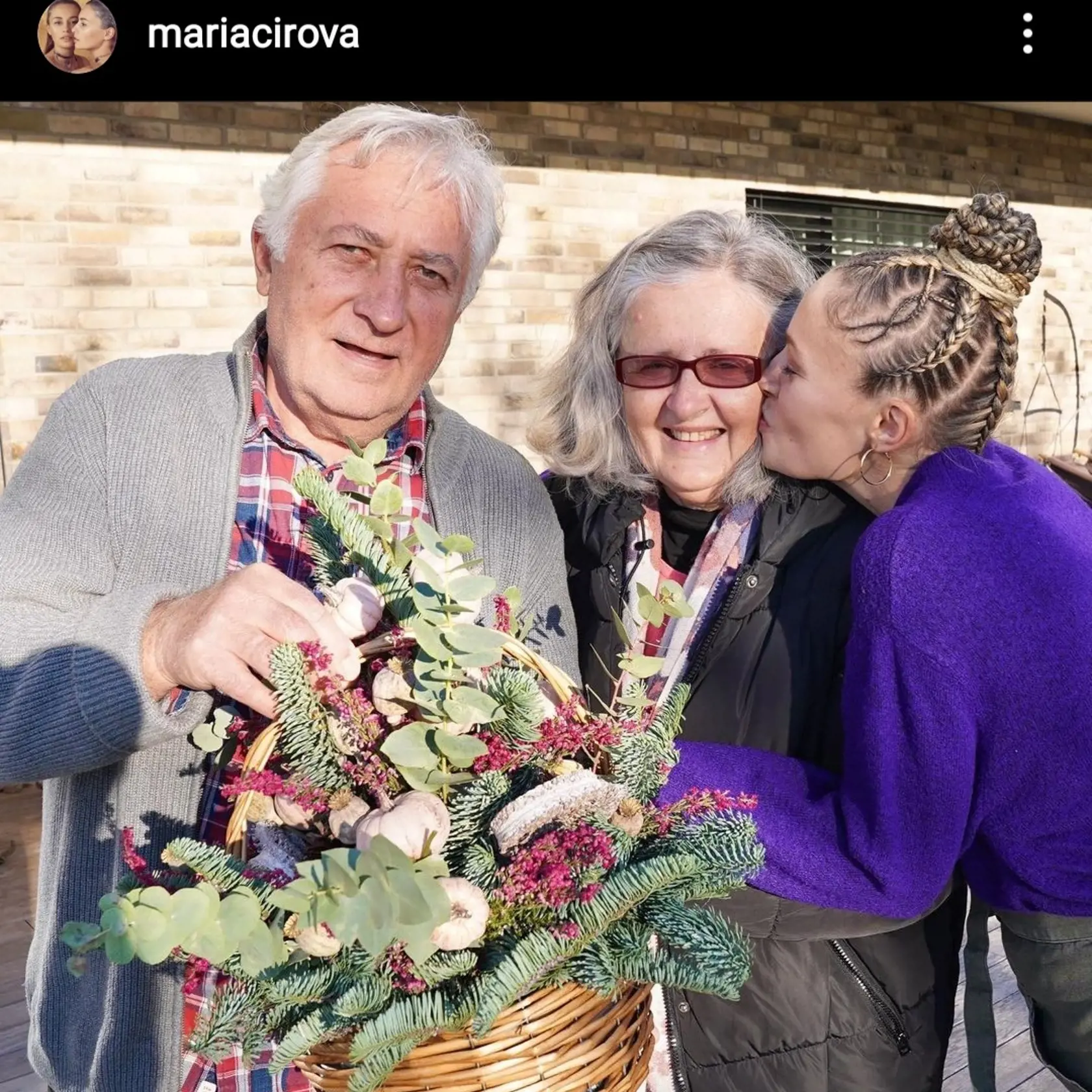 Mária Čírová s rodičmi