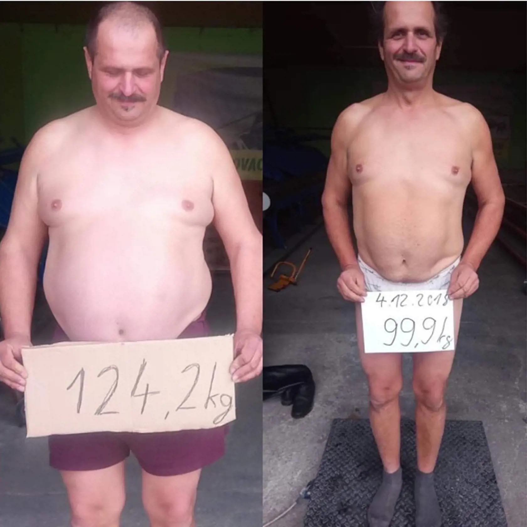 Chudnúť začal v roku 2018.