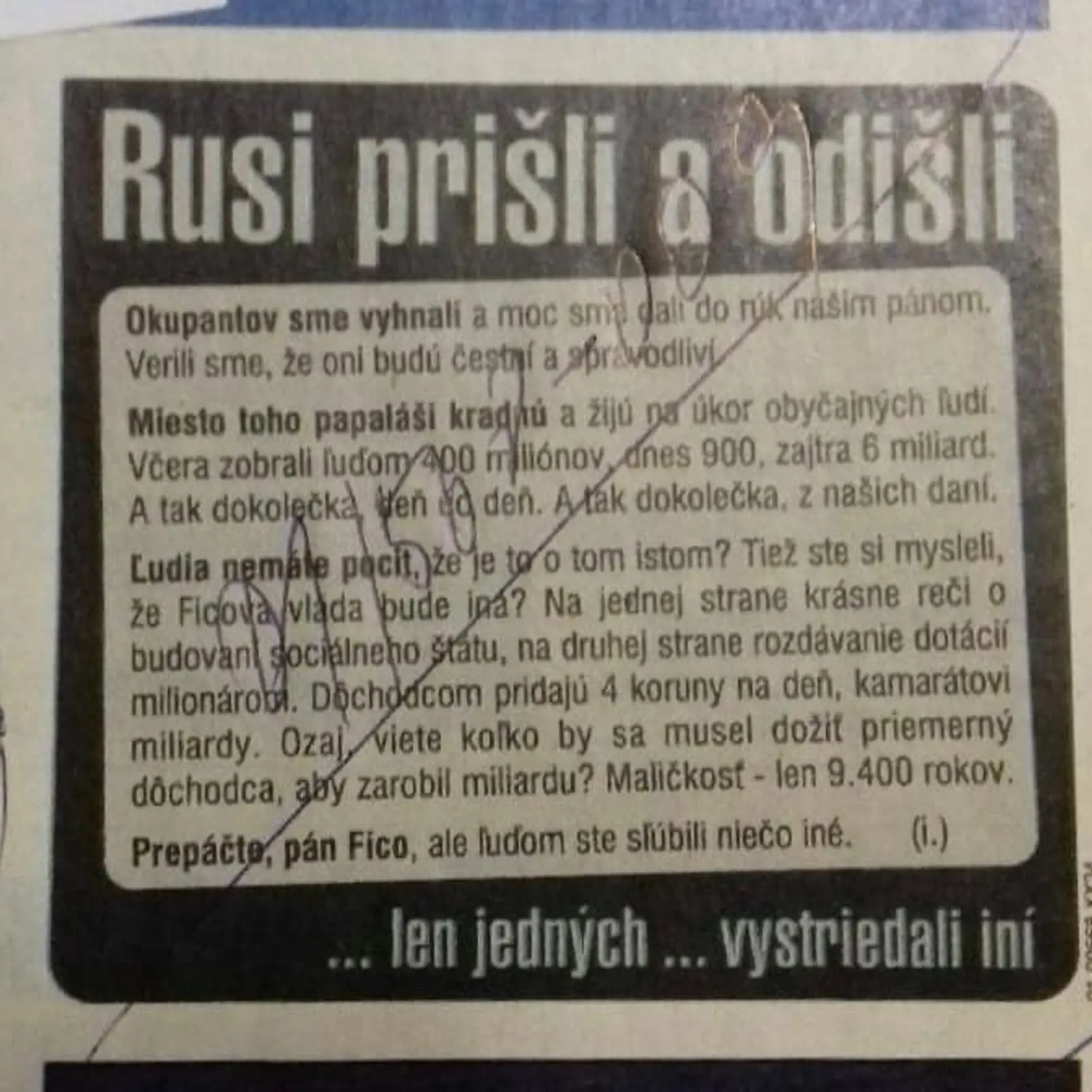 Líder OĽANO Igor Matovič si zaspomínal na časy, keď sa, ako sám píše, „rozhodol postaviť čelom absolútnej presile“.
