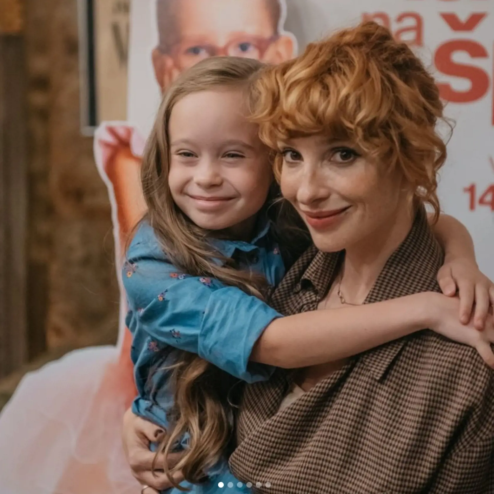 Vica Kerekes s filmovou dcérkou