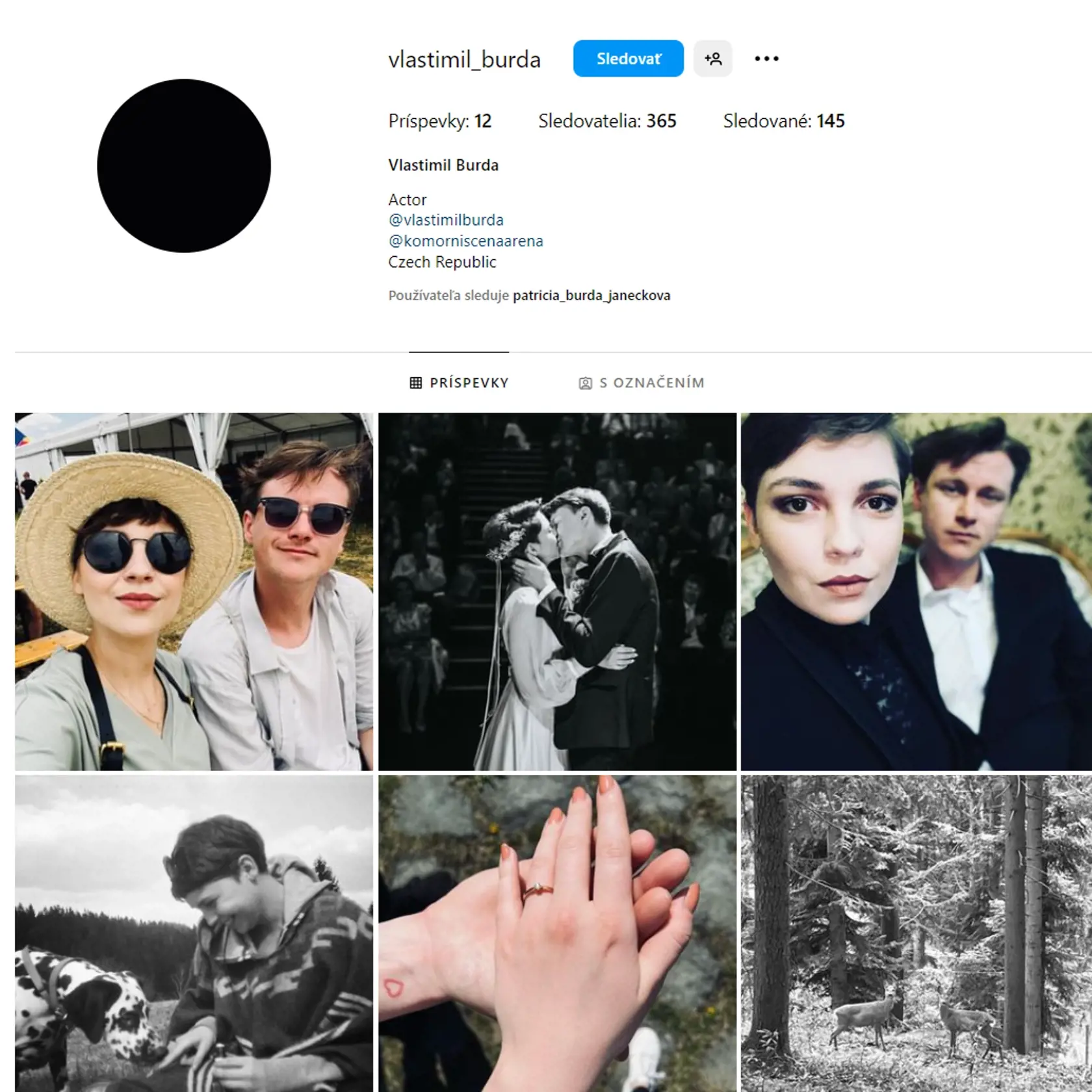Vlastimil Burda si zmenil profilovú fotografiu na sociálnych sieťach. Takto teraz vyzerá jeho Instagram, posledné fotografie patria jeho milovanej manželke...