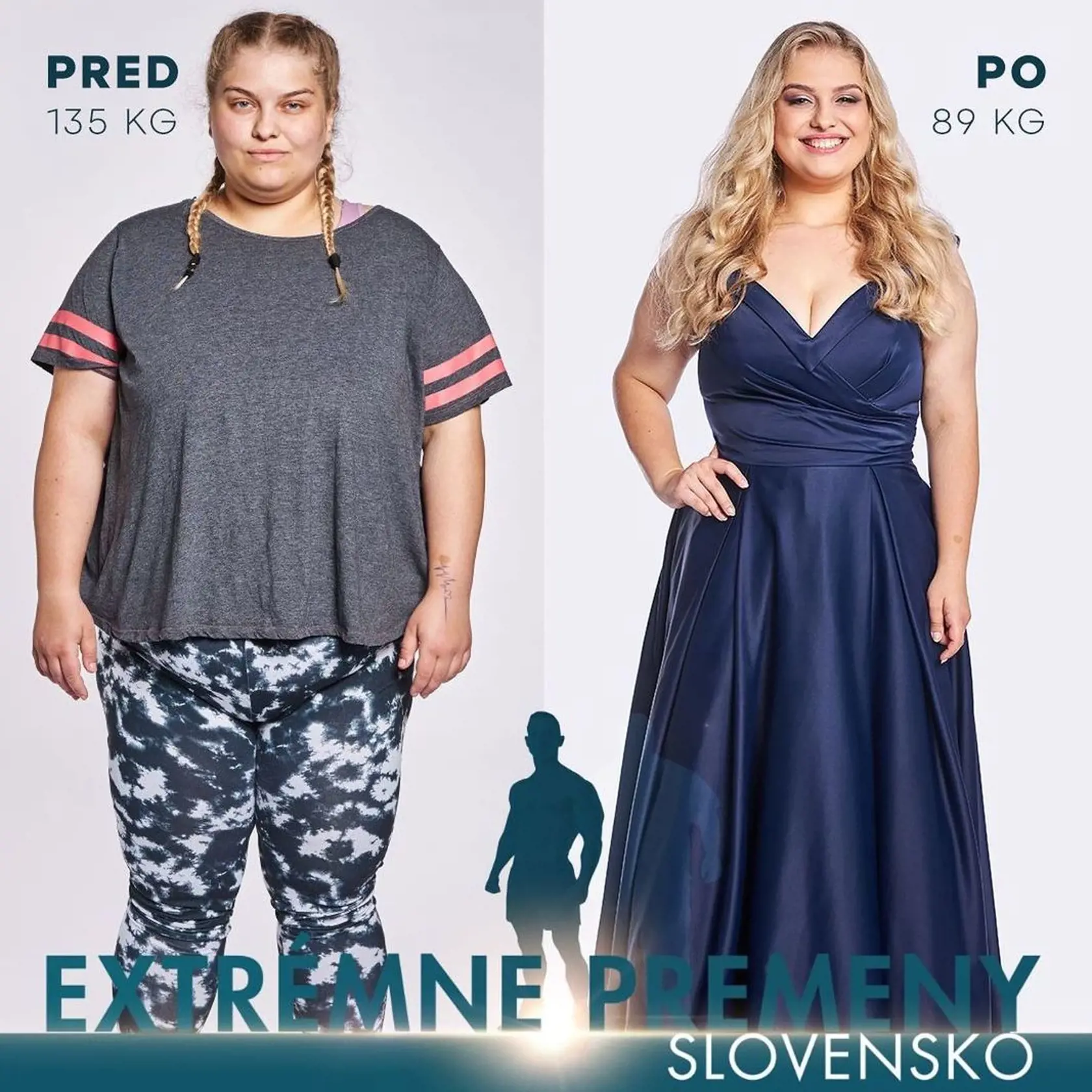 Jessica Záhradová v Extrémnych premien schudla 46 kíl.
