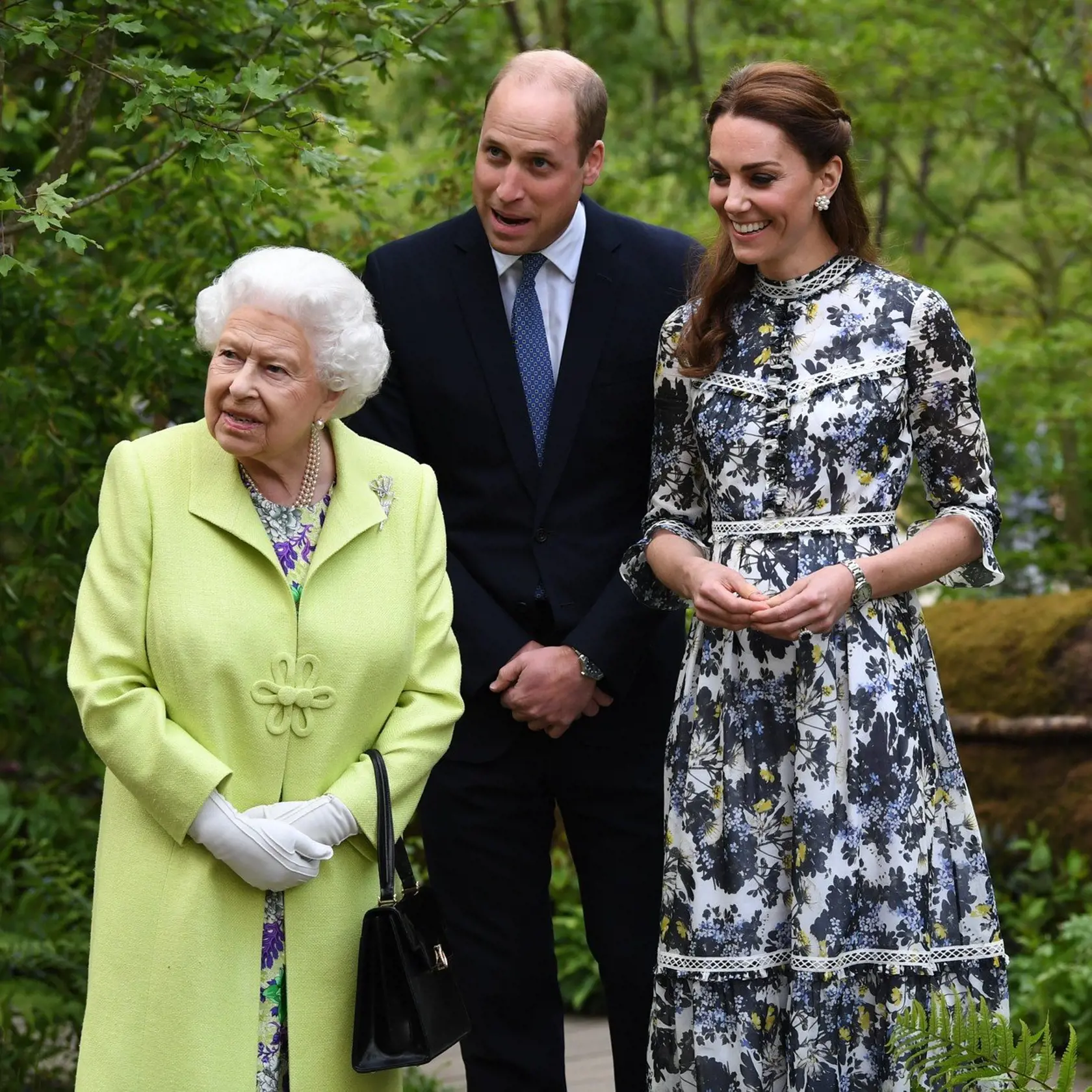 Na výstave kvetín v Chelsea s Williamom a Kate.