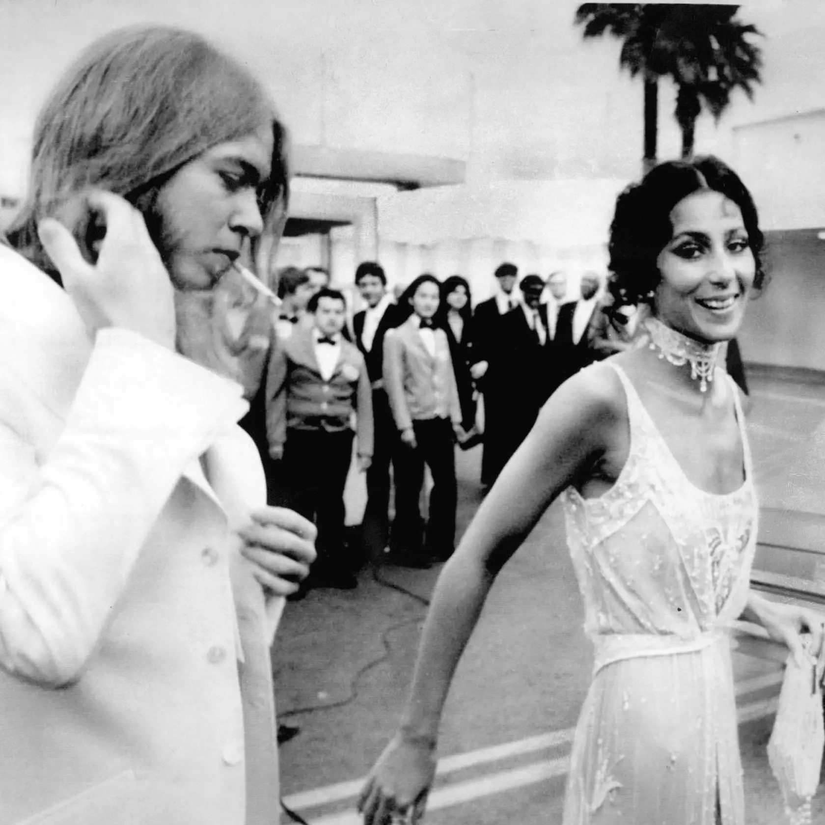 Stars Arrive at the 1975 Emmy Awards, Cher