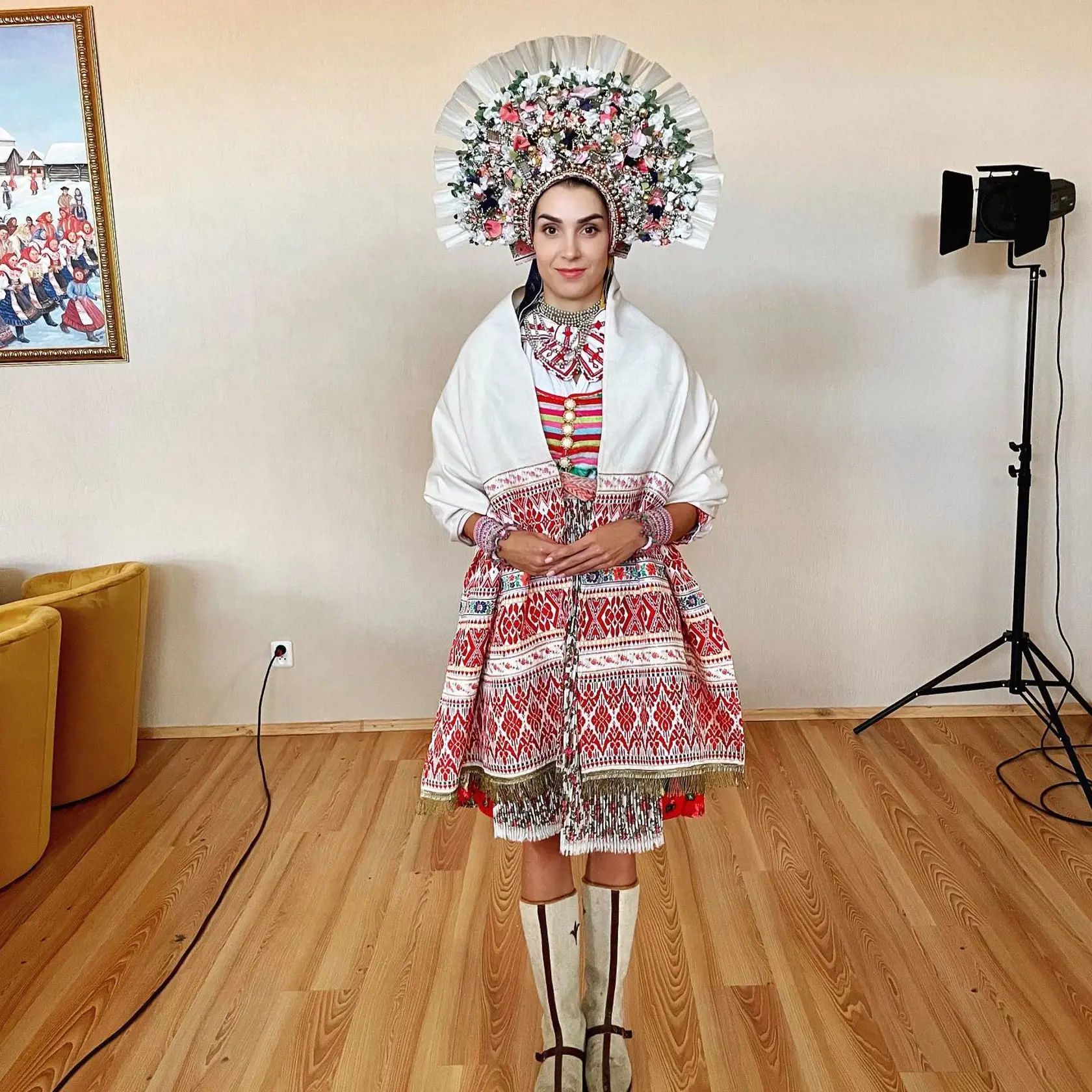 Simona absolvovala dokumentačné fotografovanie v obci Važec.