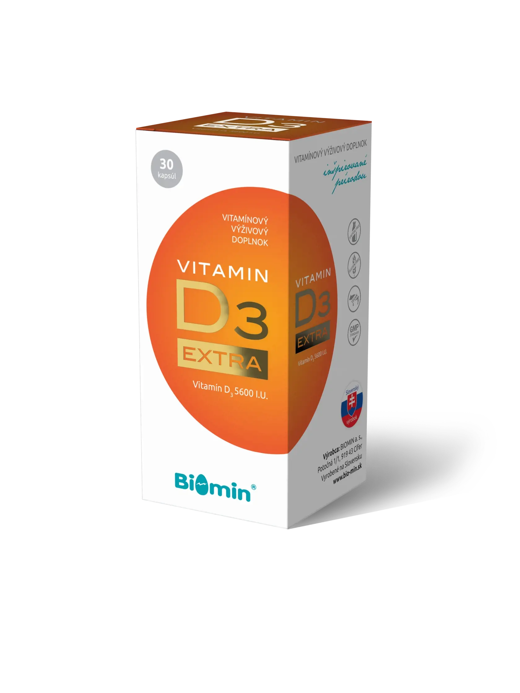 Kapsuly vitamínu D3 extra na správne fungovanie imunitného systému, svalov a na lepšie vstrebávanie vápnika, Biomin, 7,99 €/30 ks