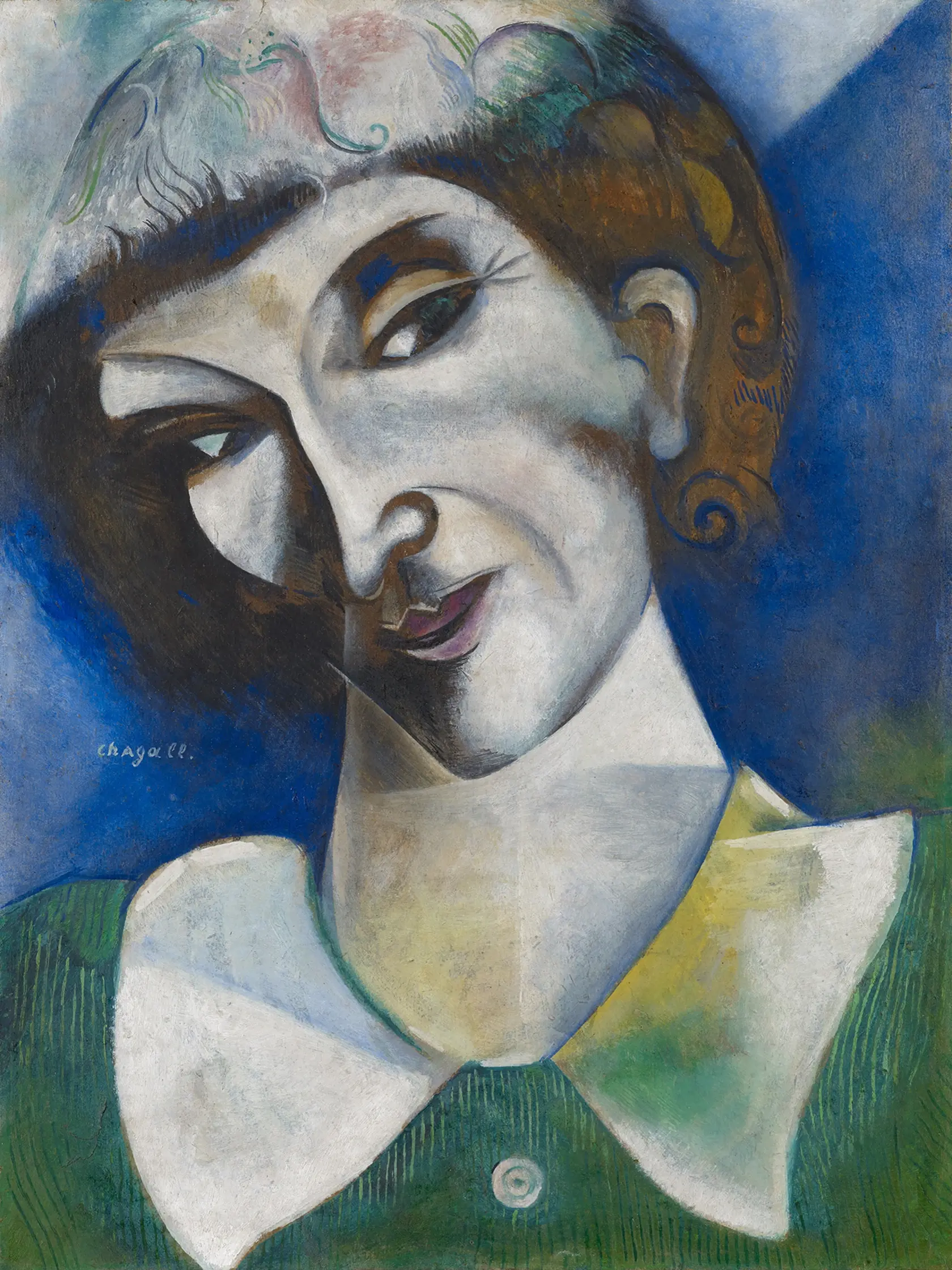 Marc Chagall, autoportrét 1914