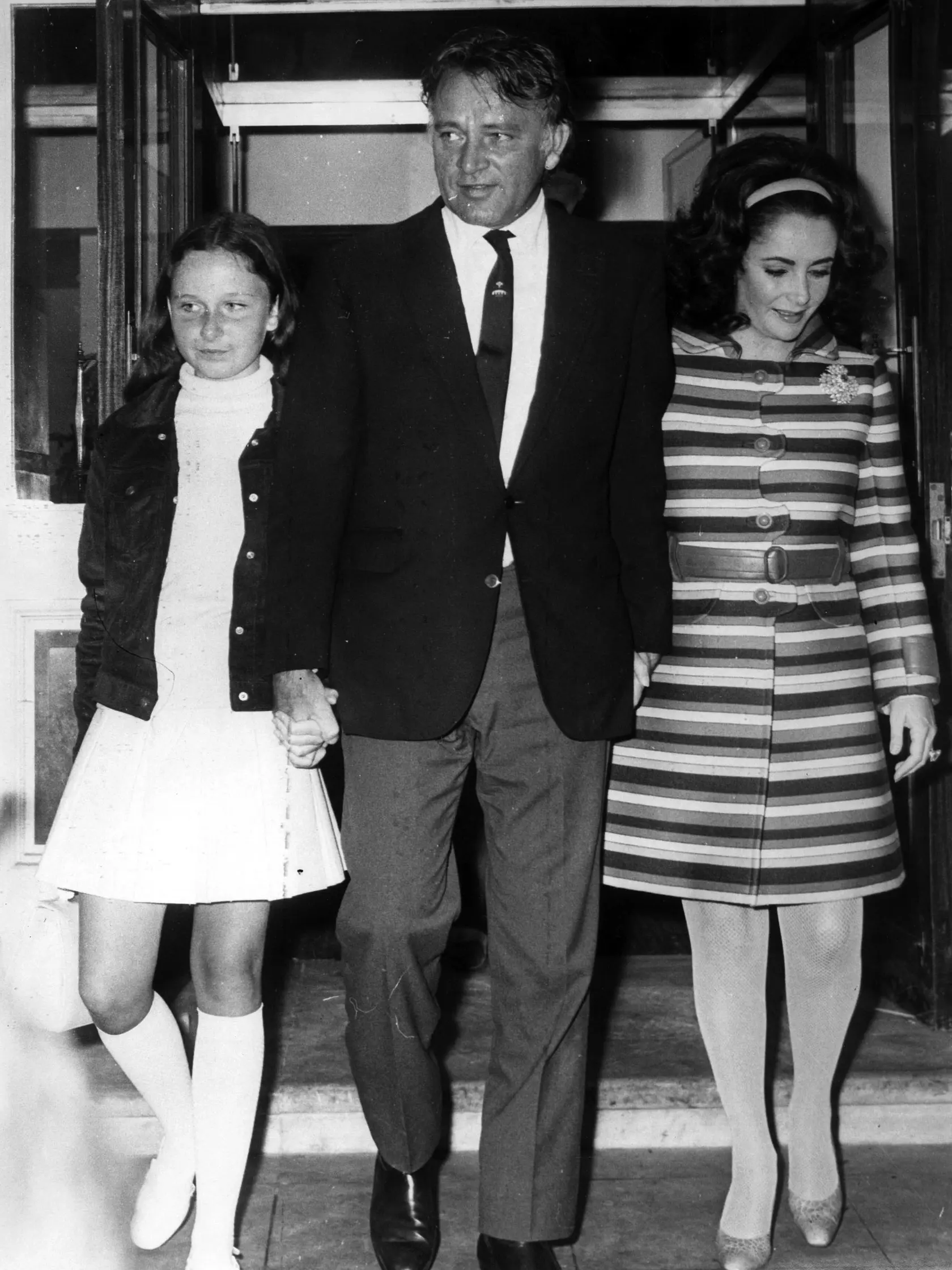 Burtonova dcéra Katherine, Richard Burton a Elizabeth Taylor