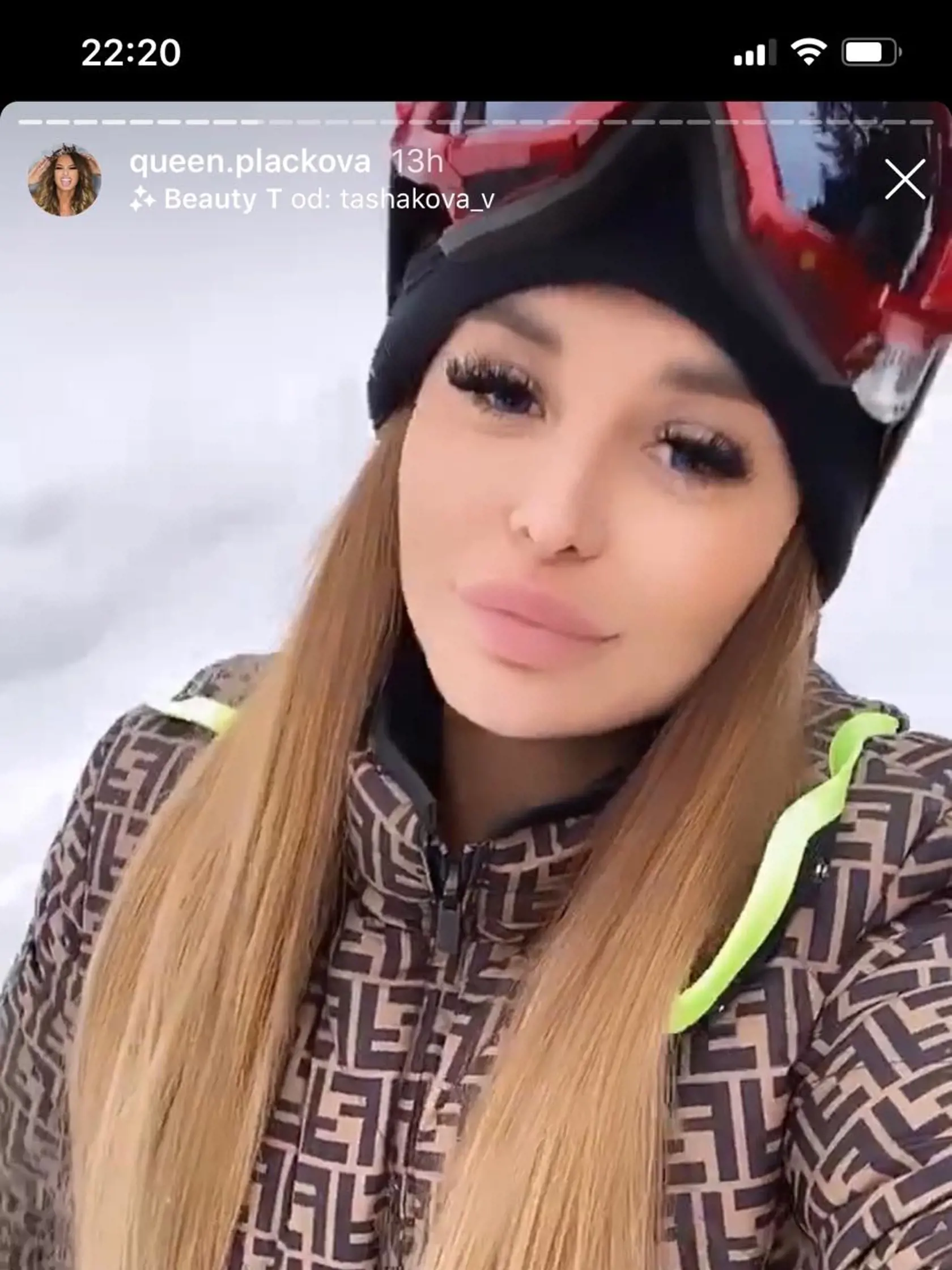 Zuzana Plačková na svahu v Jasnej.