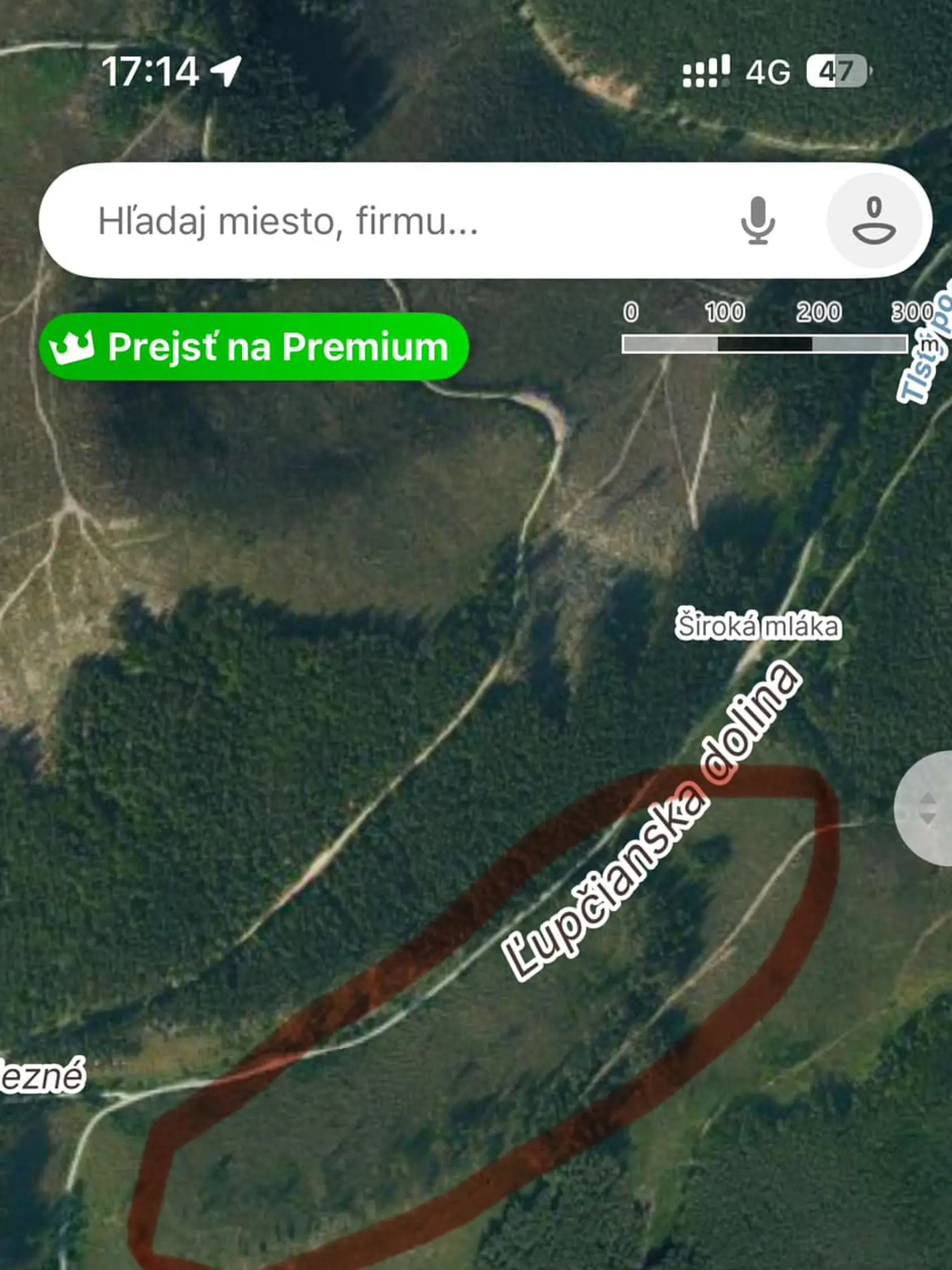 Toto je miesto, kde medveď na rodinu zaútočil.