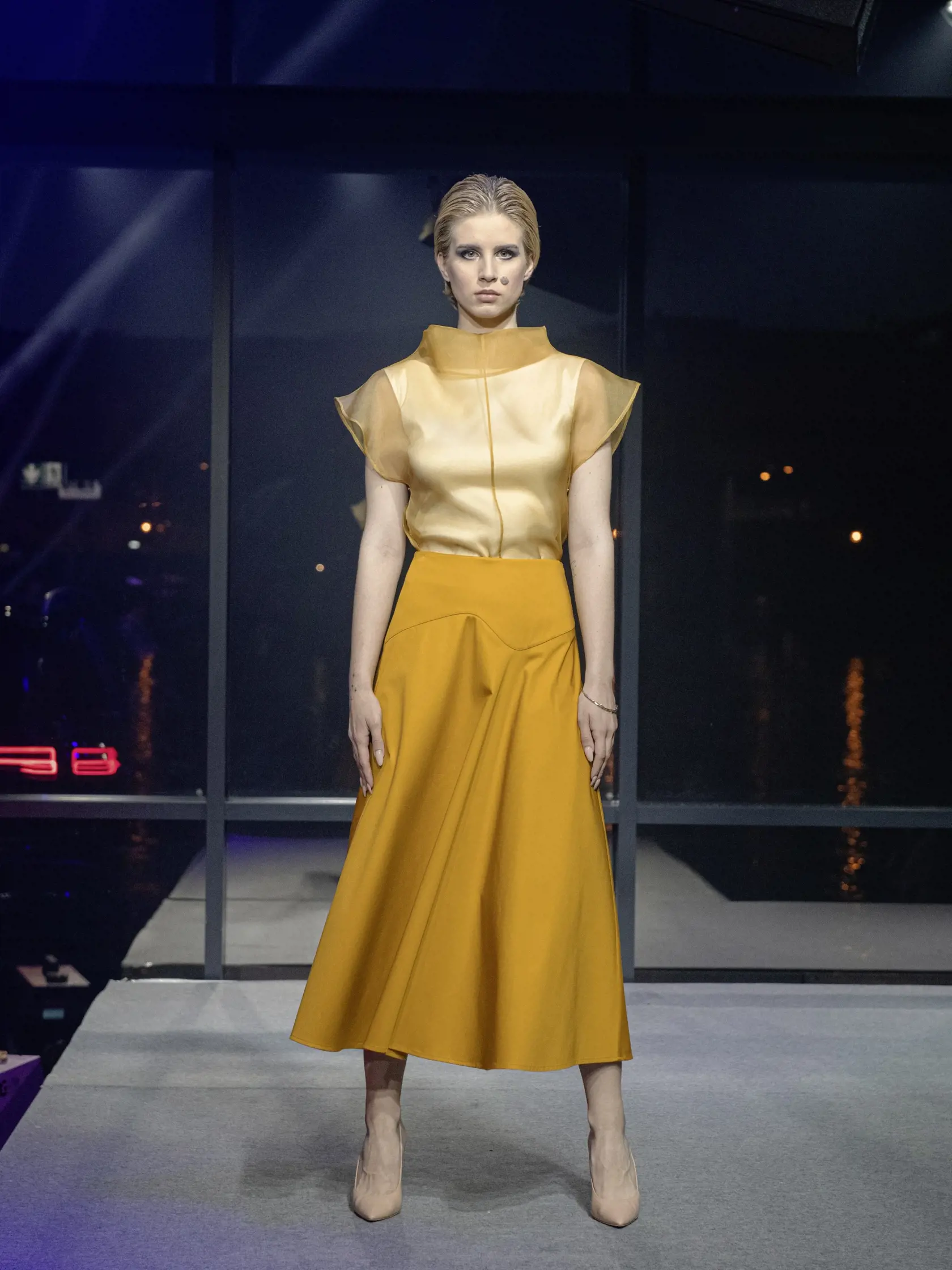 Ukázala sa na móle v rámci akcie Fashion Live viackrát a vždy si vyslúžila potlesk.