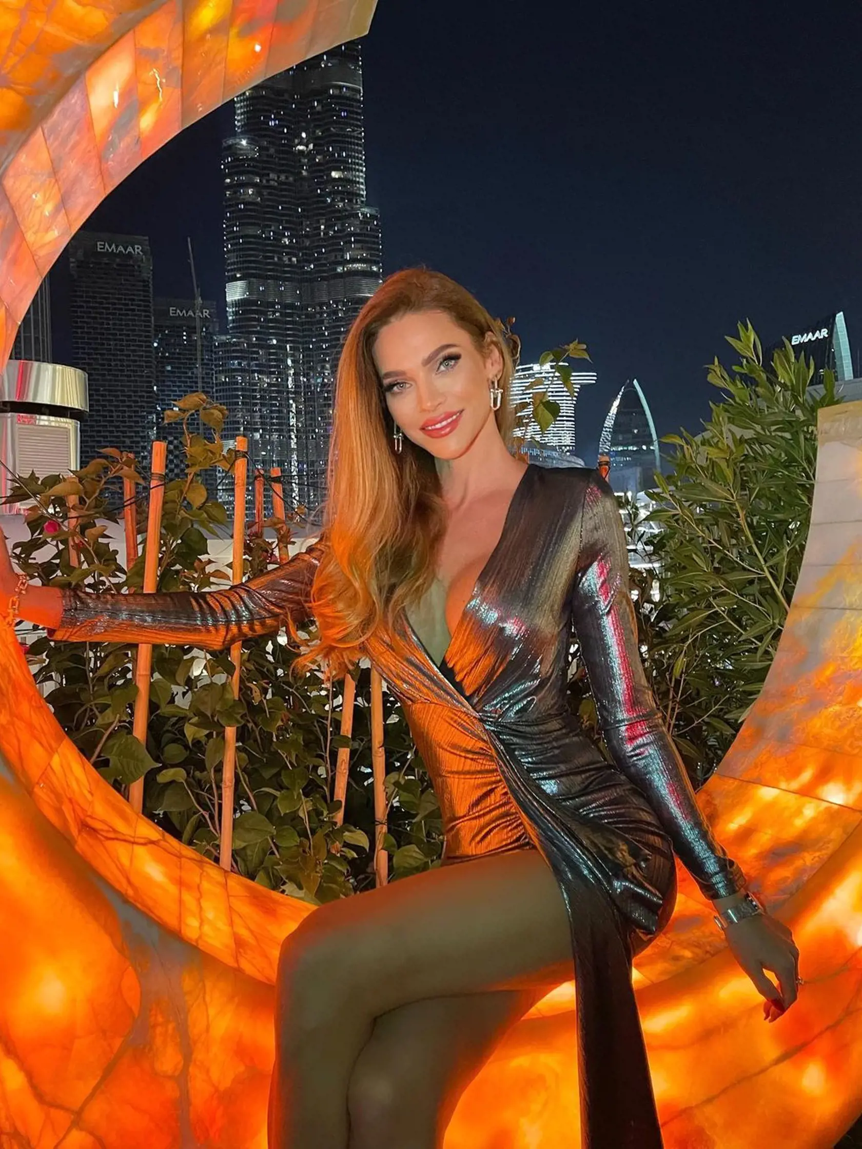 Aj Andrea Verešová vítala nový rok v Dubaji.