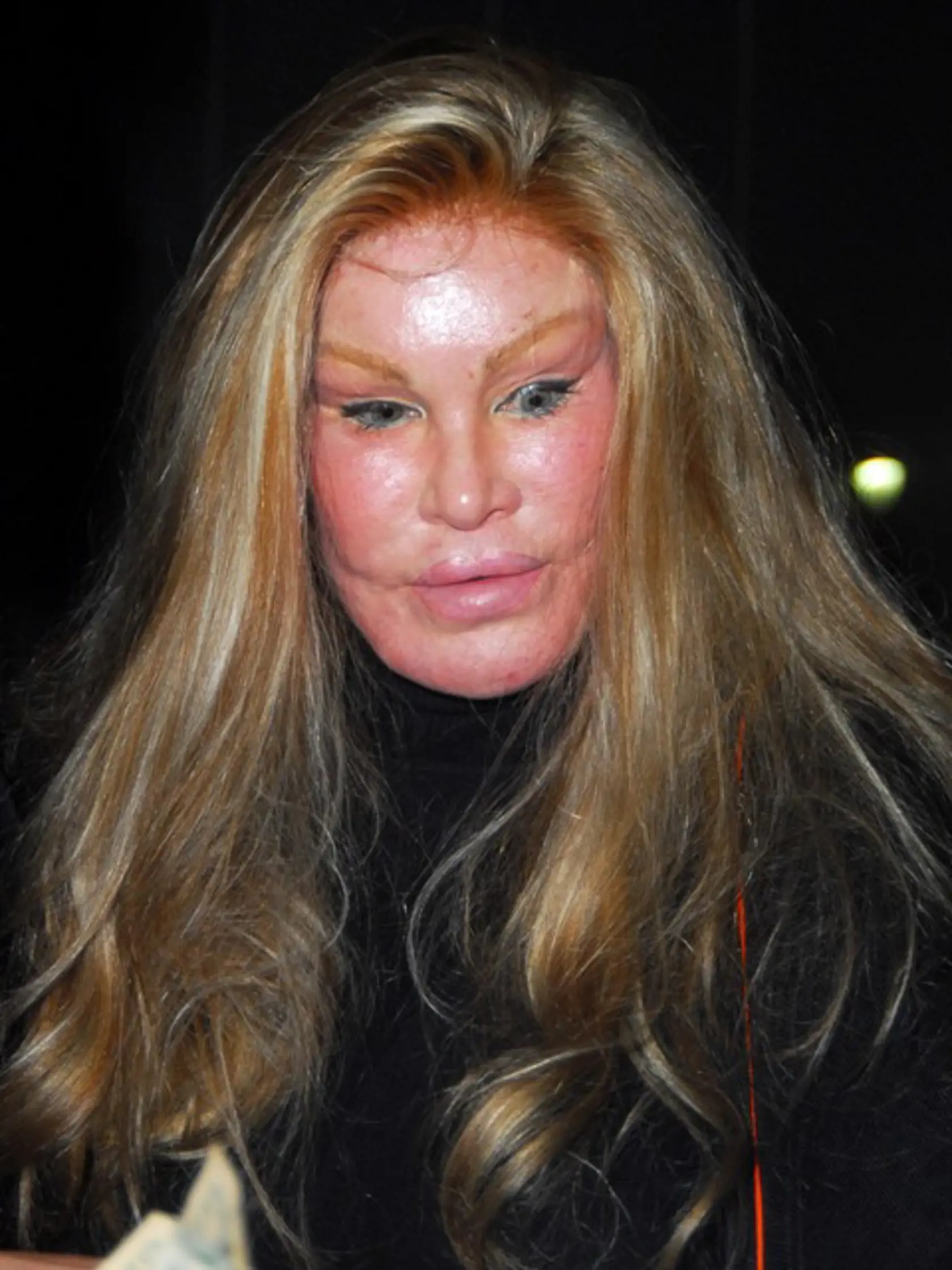 Jocelyn Wildenstein 
Famous for her extensive plastic surgery leaving Katsuya restaurant in Hollywood after dining with a male companion
Los Angeles, California - 18.02.08
Credit: (Mandatory): Homero Tercero/WENN