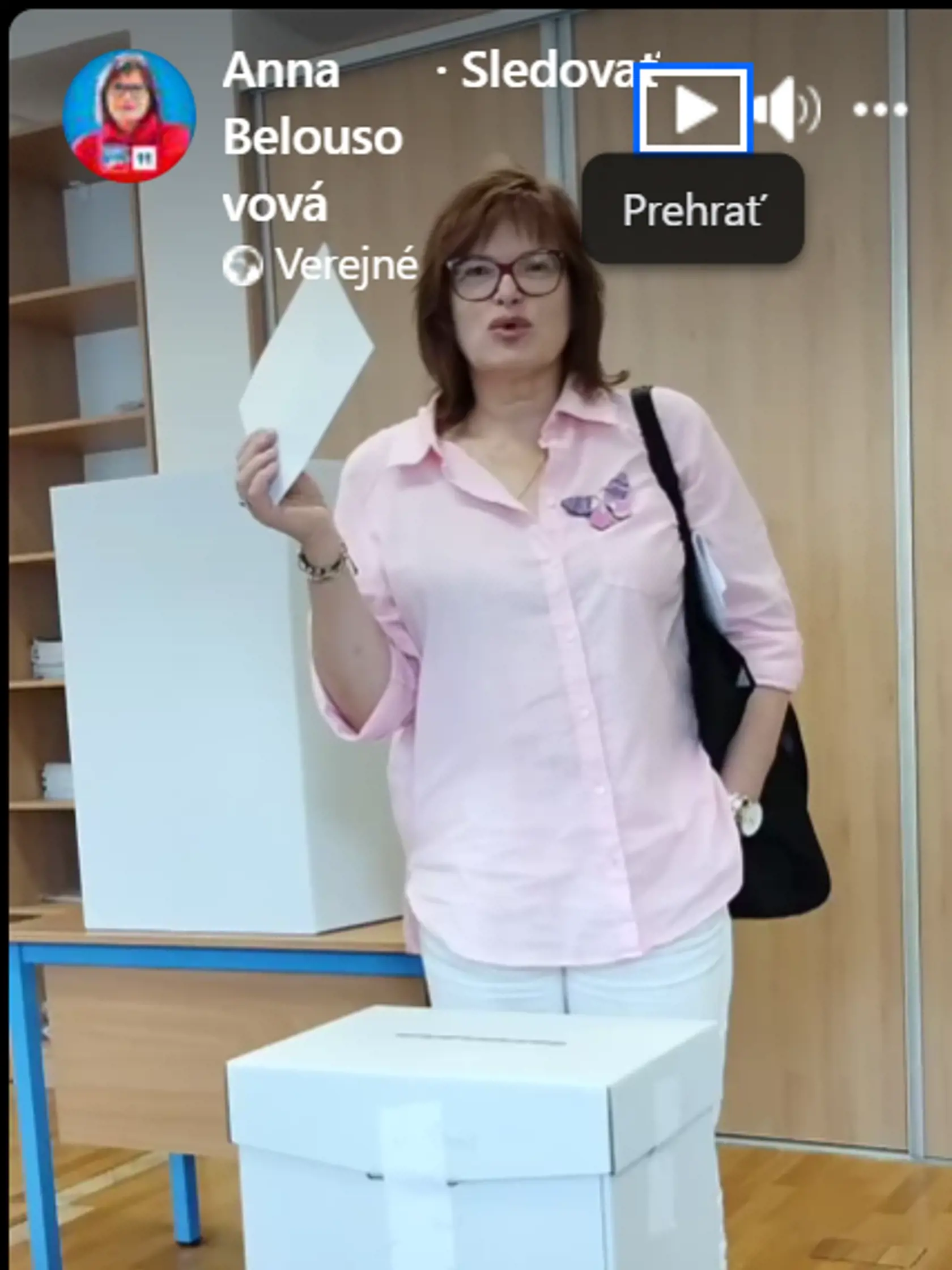 V tomto outfite bola voliť bývalá podpredsedníčka NR SR Anna Belousovová.