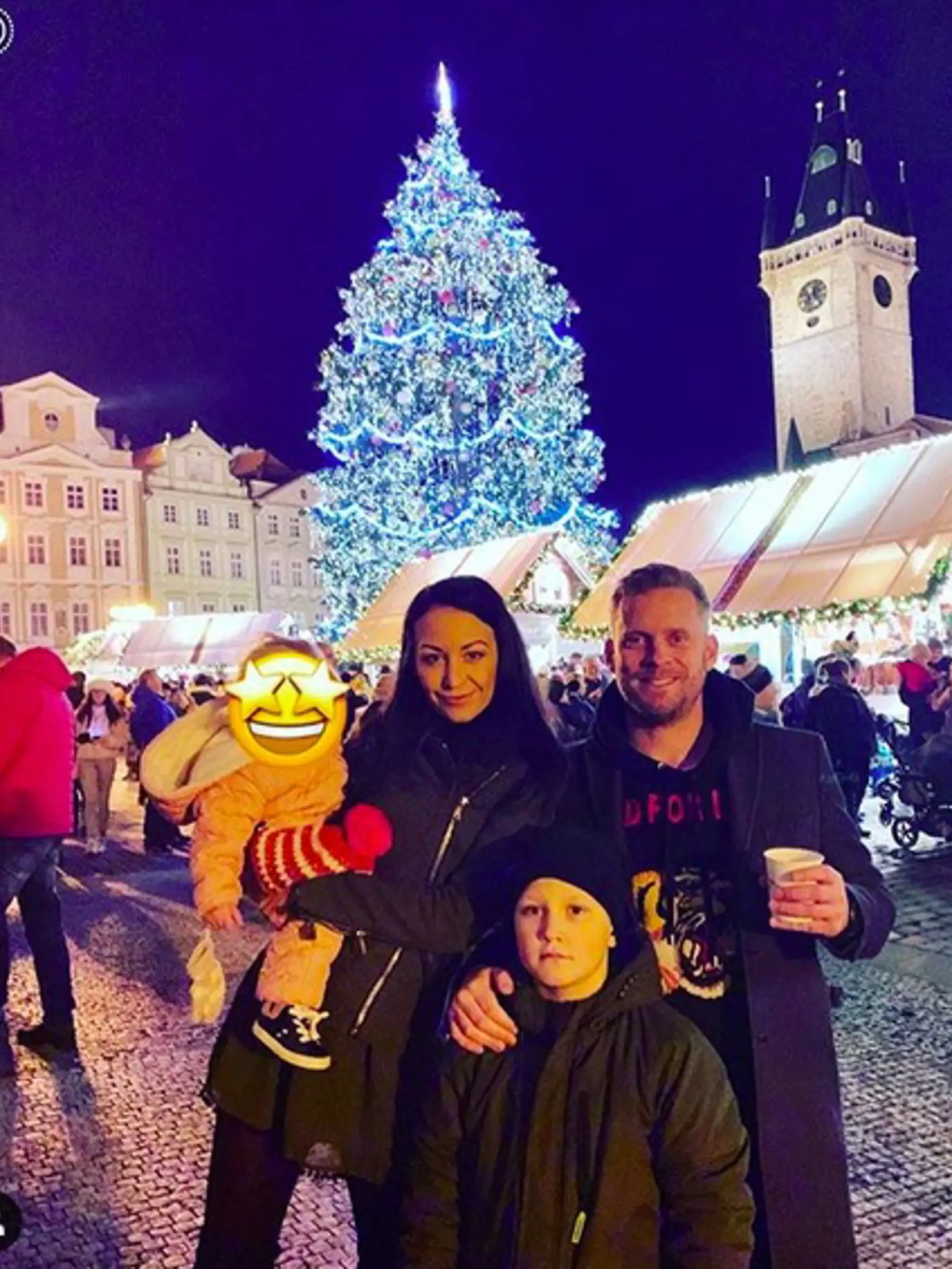 Agáta Prachařová s rodinou