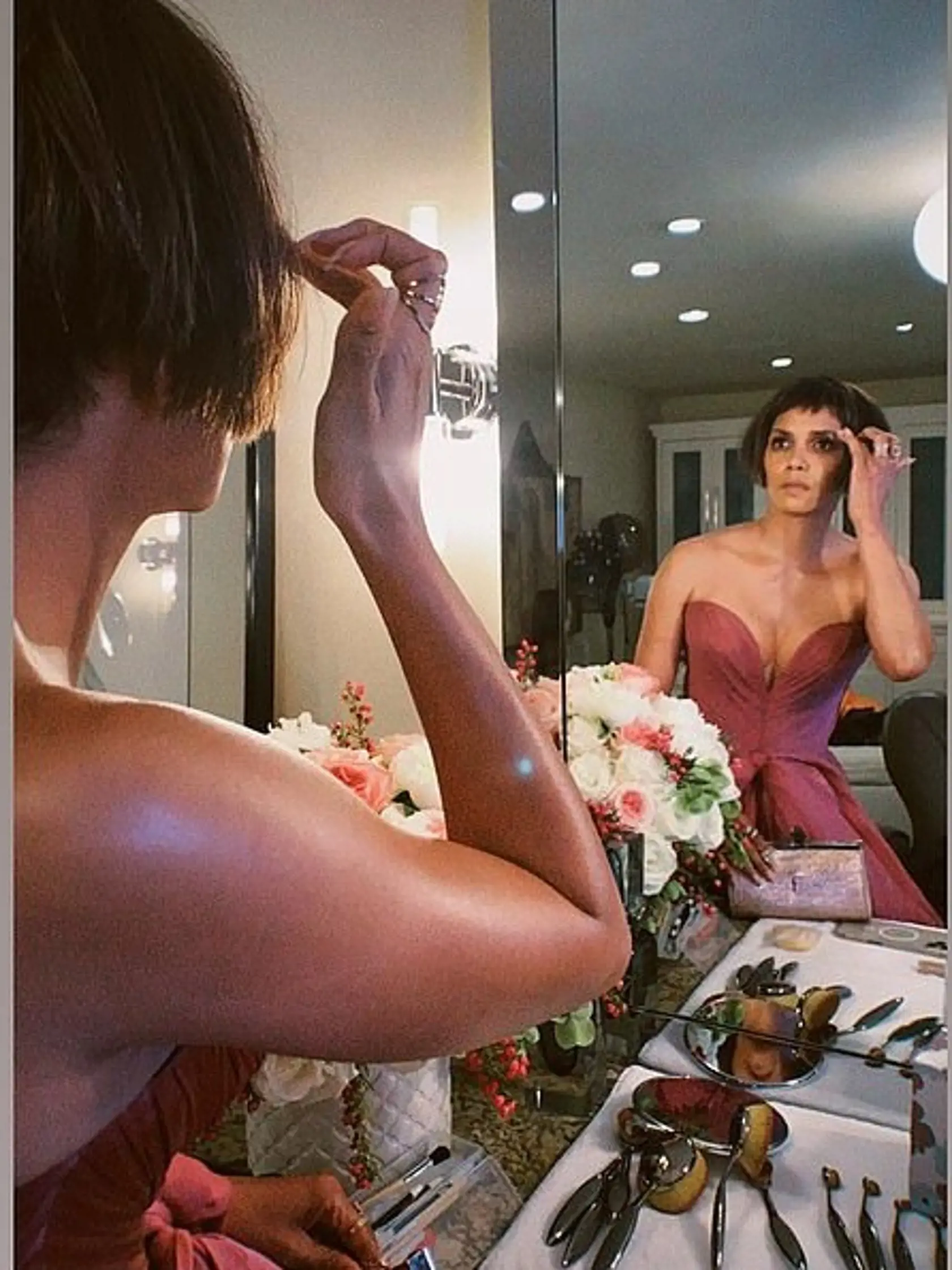 Herečka Halle Berry na 93. ročníku Oscarov.