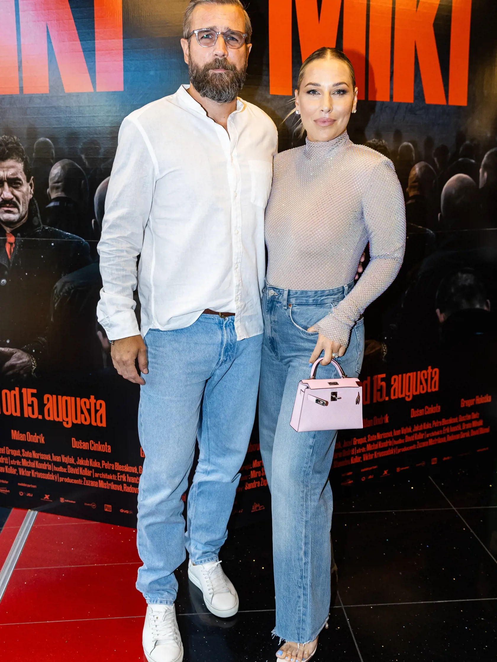 Premiéra filmu “MIKI” v Bratislave. Na snímke Dominika Cibulková s manželom Michalom Navarom.
