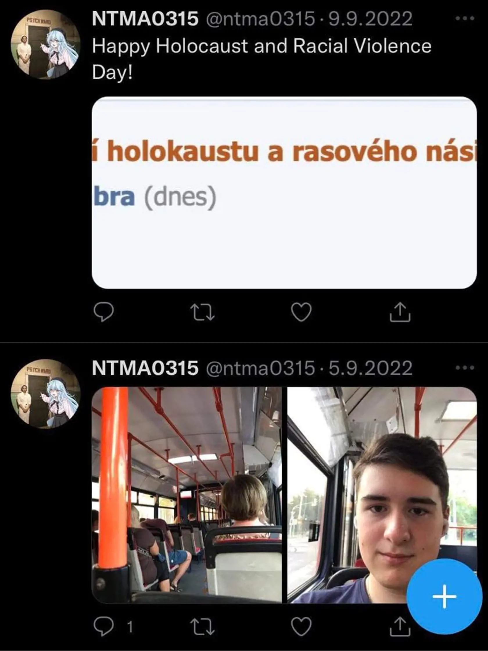V jeho príspevkoch na Twitteri vzdáva úctu pravicovým extrémistom či nacistickým pohlavárom.