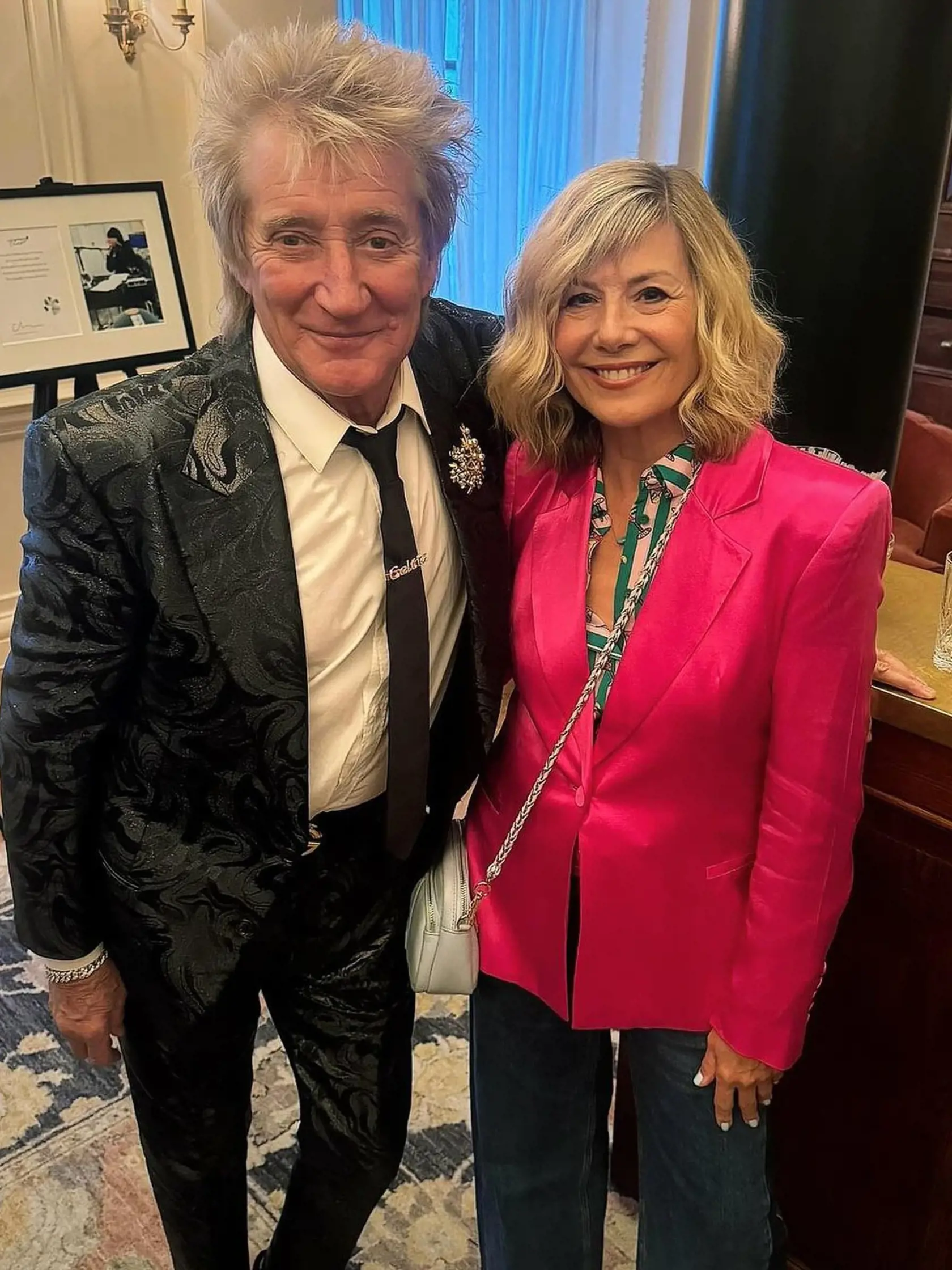 Glynis Barber a Rod Stewart