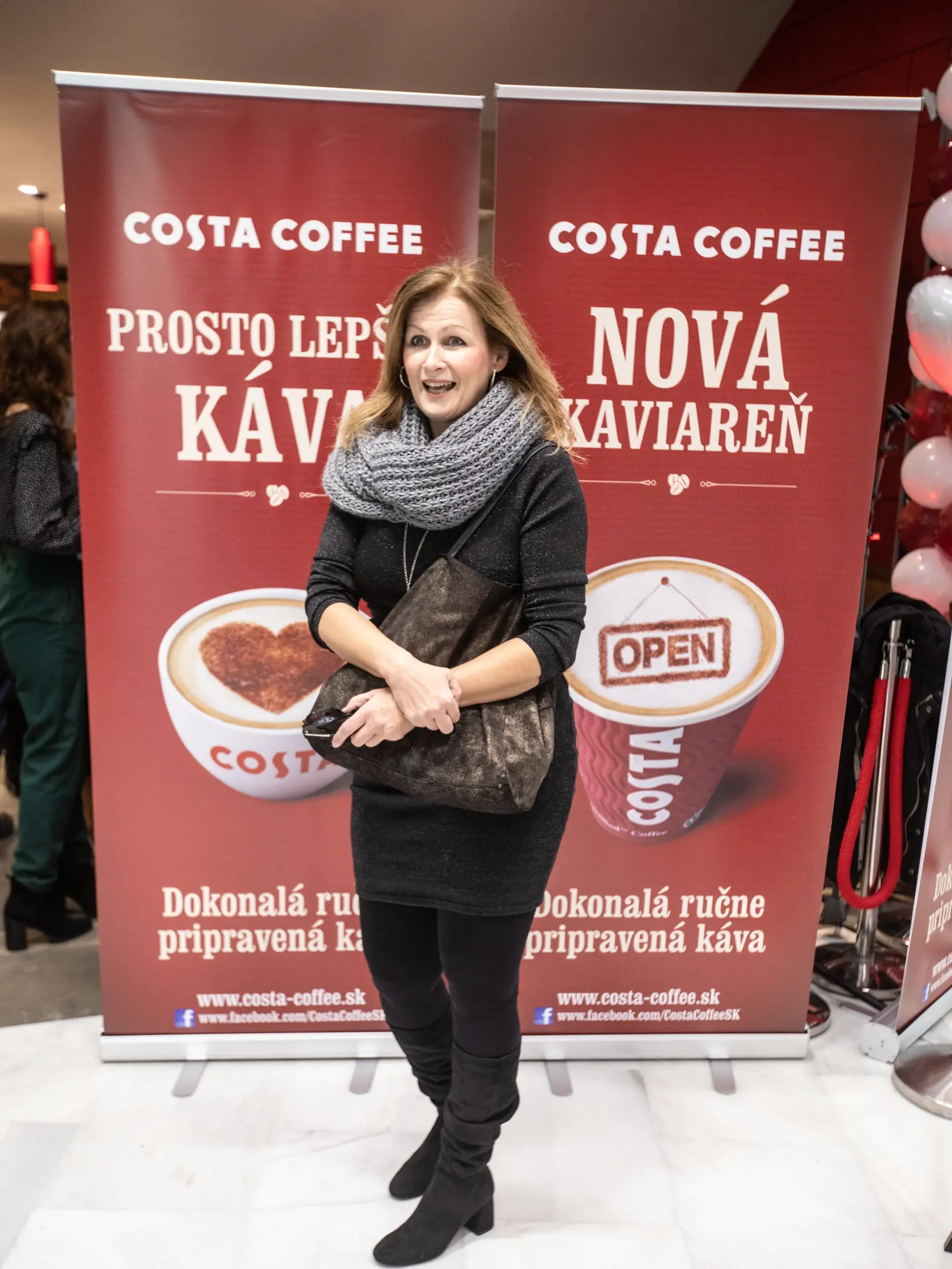 Otváranie kaviarne Costa Caffe v Bratislavskom Auparku.