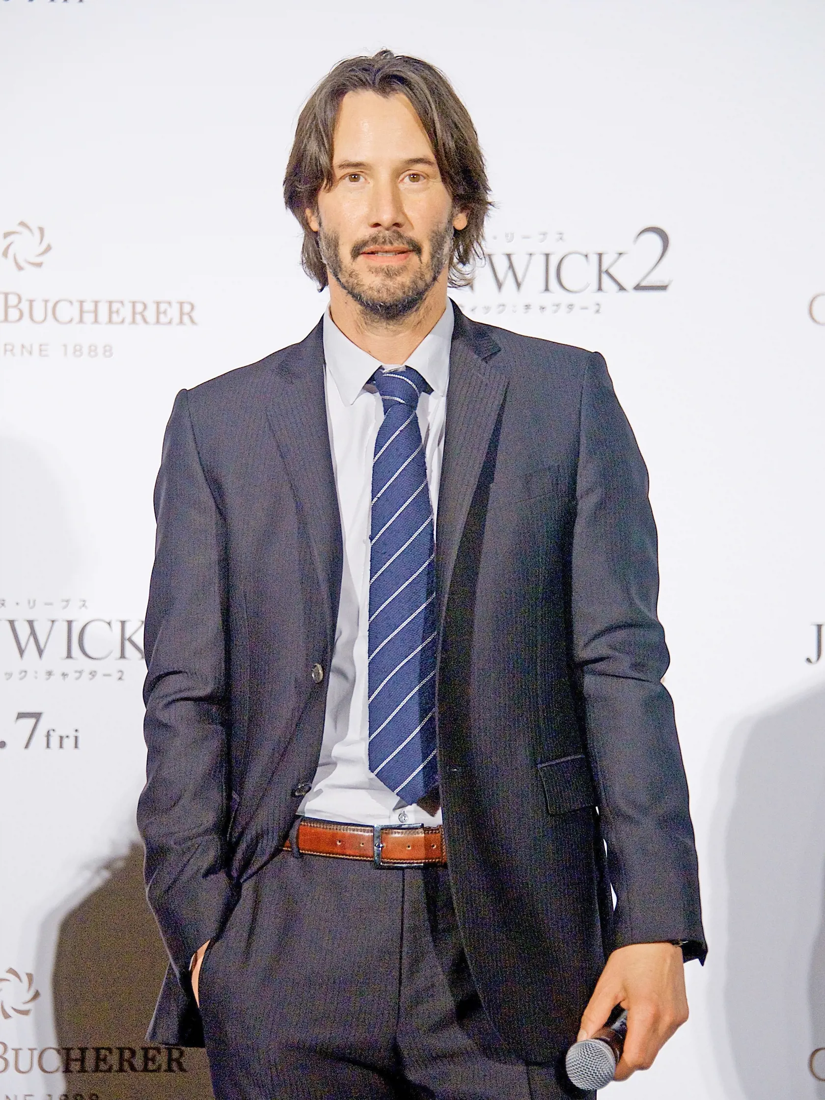 TOKYO, JAPAN - JUNE 13: Hollywood Actor Keanu Reeves attends the Japan premiere of 'John Wick: Chapter 2' at Roppongi Hills on June 13, 2017 in Tokyo, Japan.