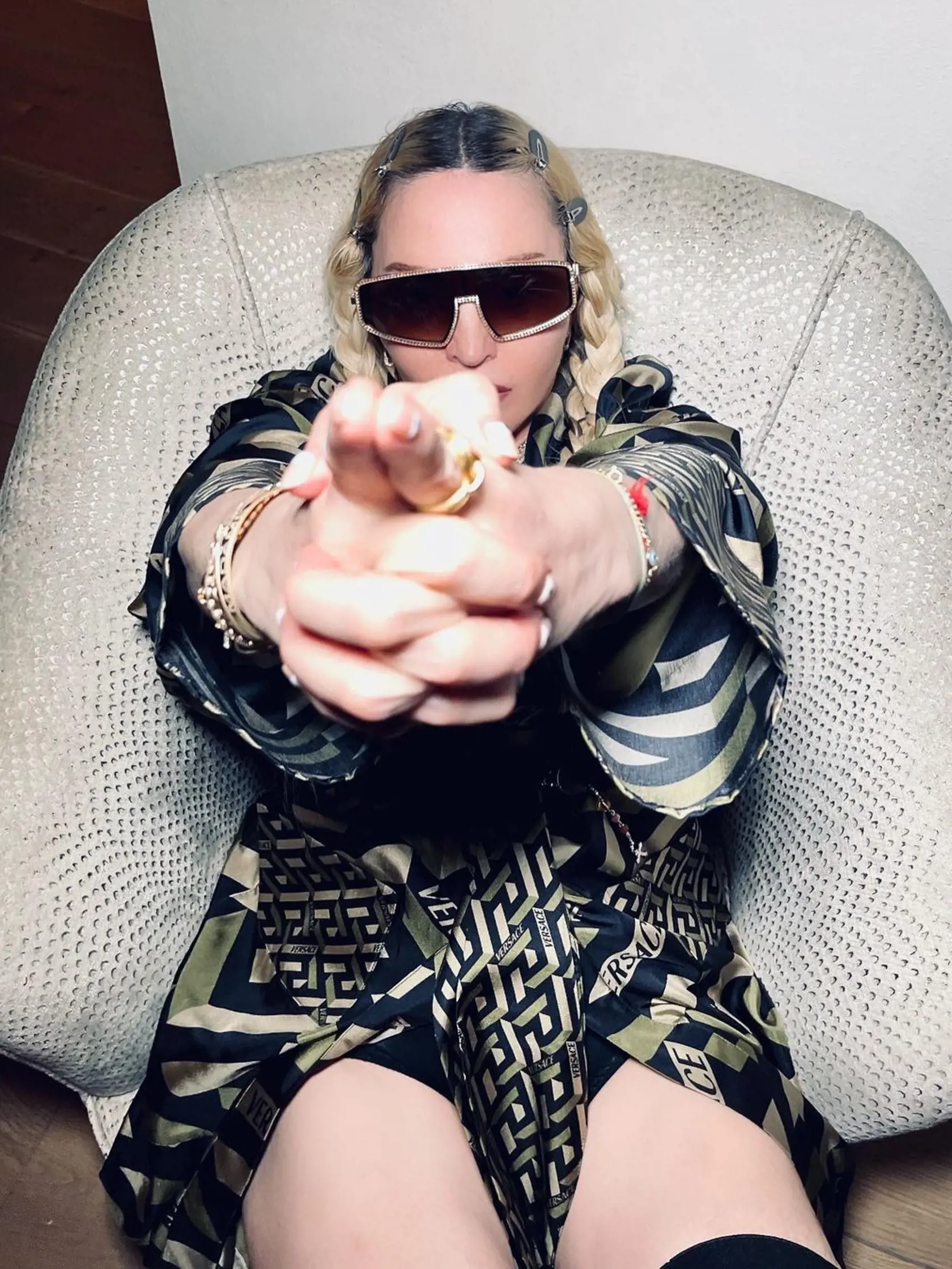 Madonna bez nohavíc.