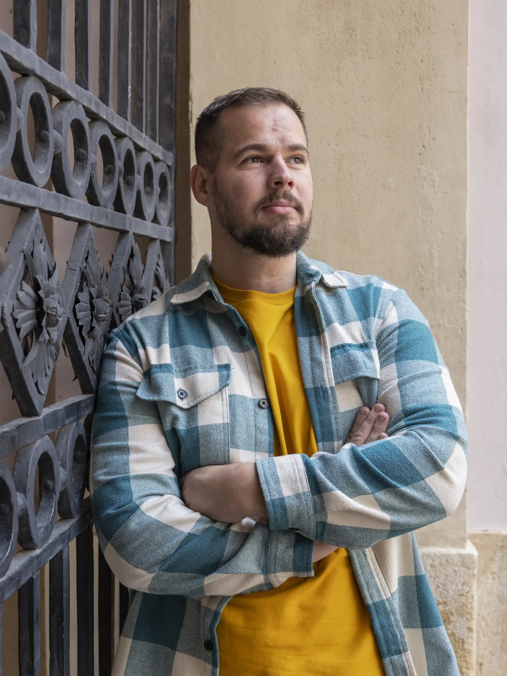 Slovenský internetový komik František Košarišťan, známy pod pseudonymom Fero Joke. Jeho zdravotné problémy sa podpísali na tvári.