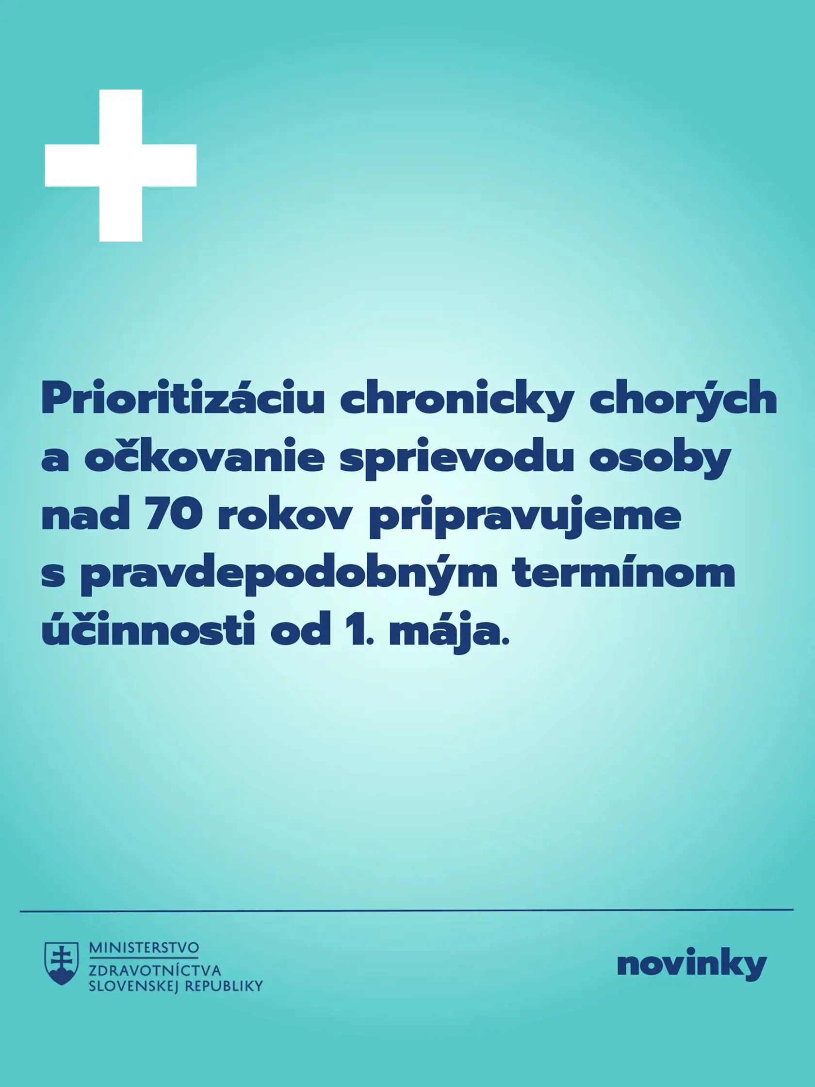 OČKOVANIE CHRONICKY CHORÝCH PACIENTOV, SKUPINOVÉ OČKOVANIE A OČKOVANIE SPRIEVODU PRE SENIOROV