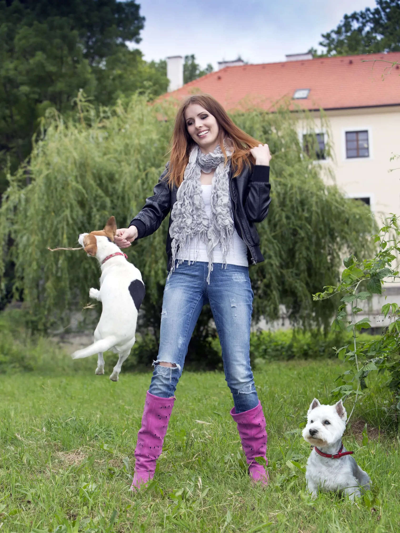 osobnosti a ich psi - kalisová Miriam a jej psy Westík Benji a Russel Sandy
