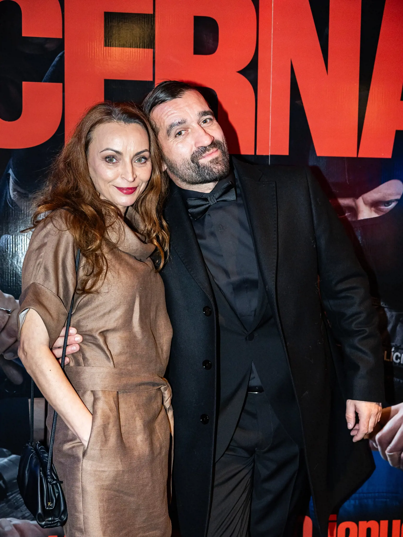 Premiéra druhého dielu filmu “ČERNÁK” v Bratislave. Na snímke Milan Ondrík a Zuzana Moravcová. 