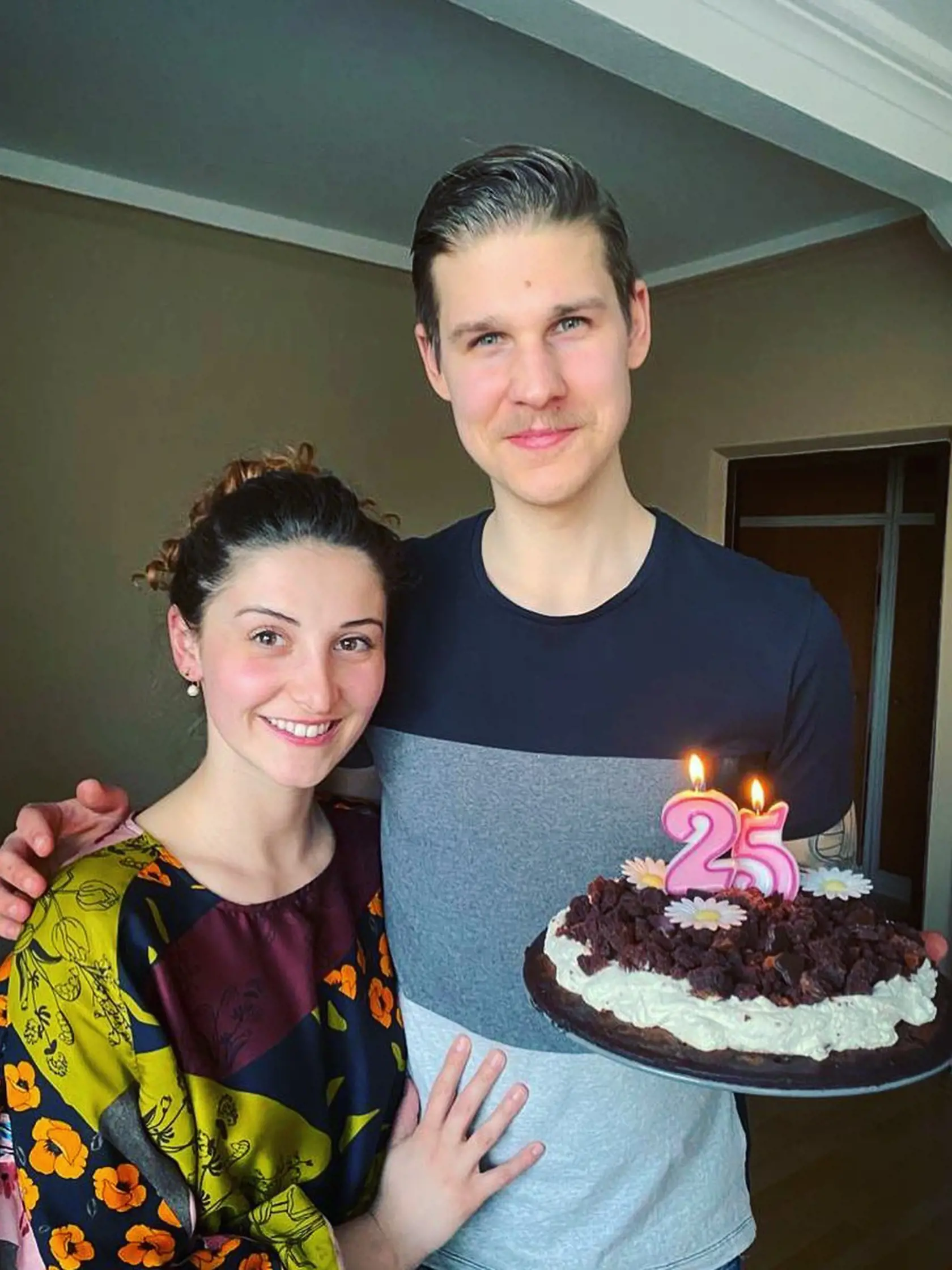 Nedávno oslavoval narodeniny aj Kristínin manžel.