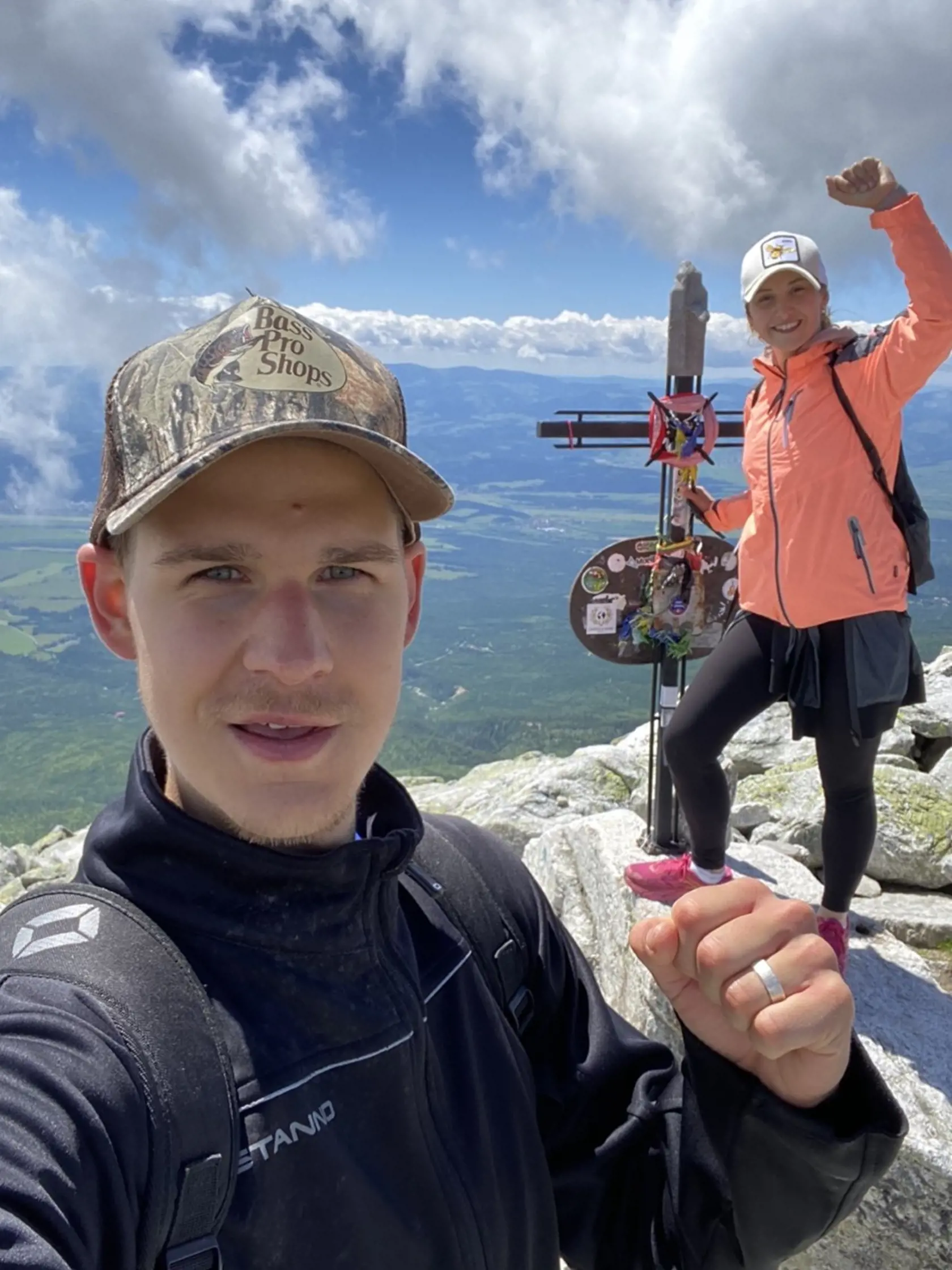 Kristína a Adam Kocianovci na dovolenke v Tatrách