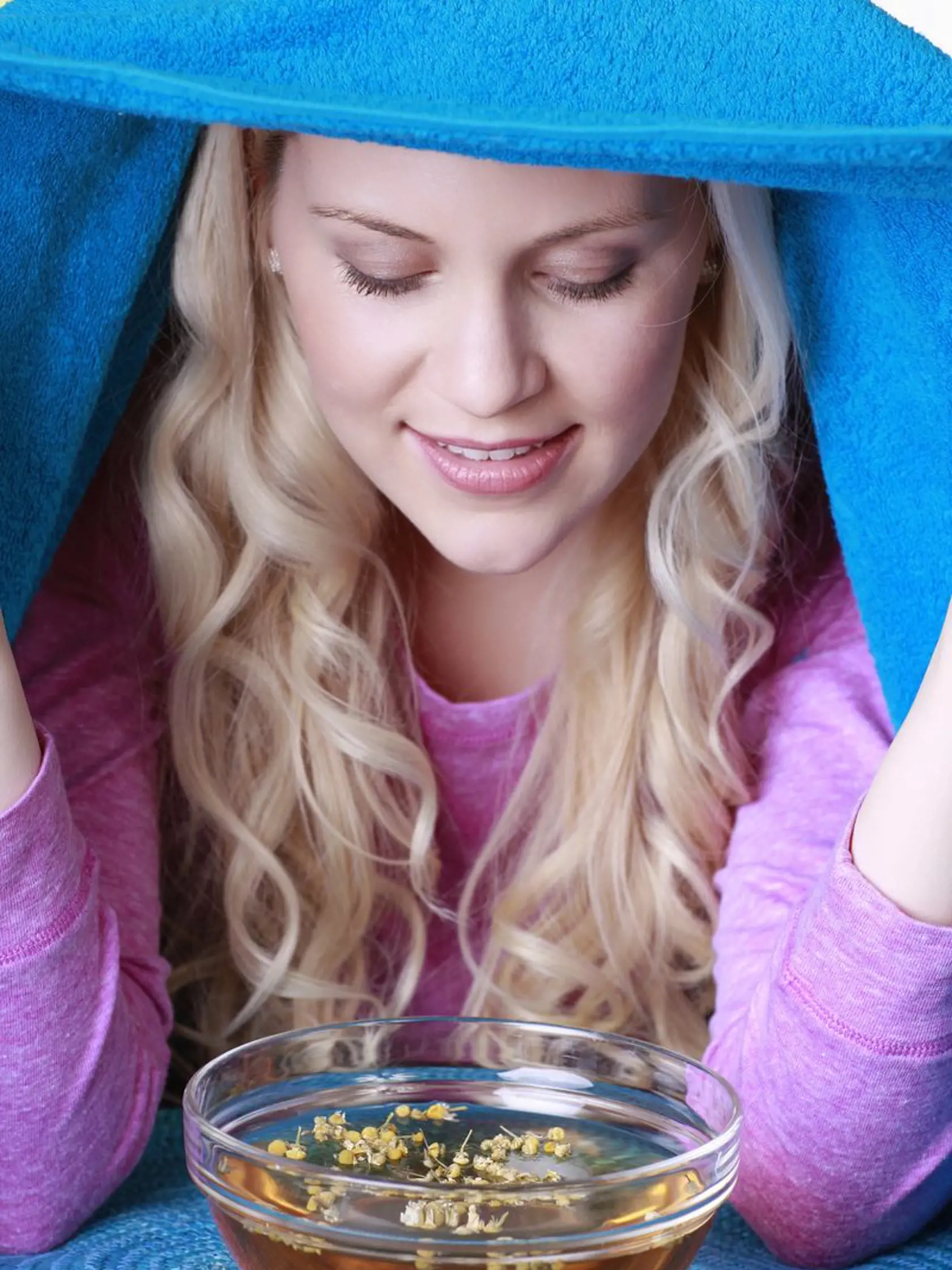 Upchatý nos uvoľní naparovanie. 