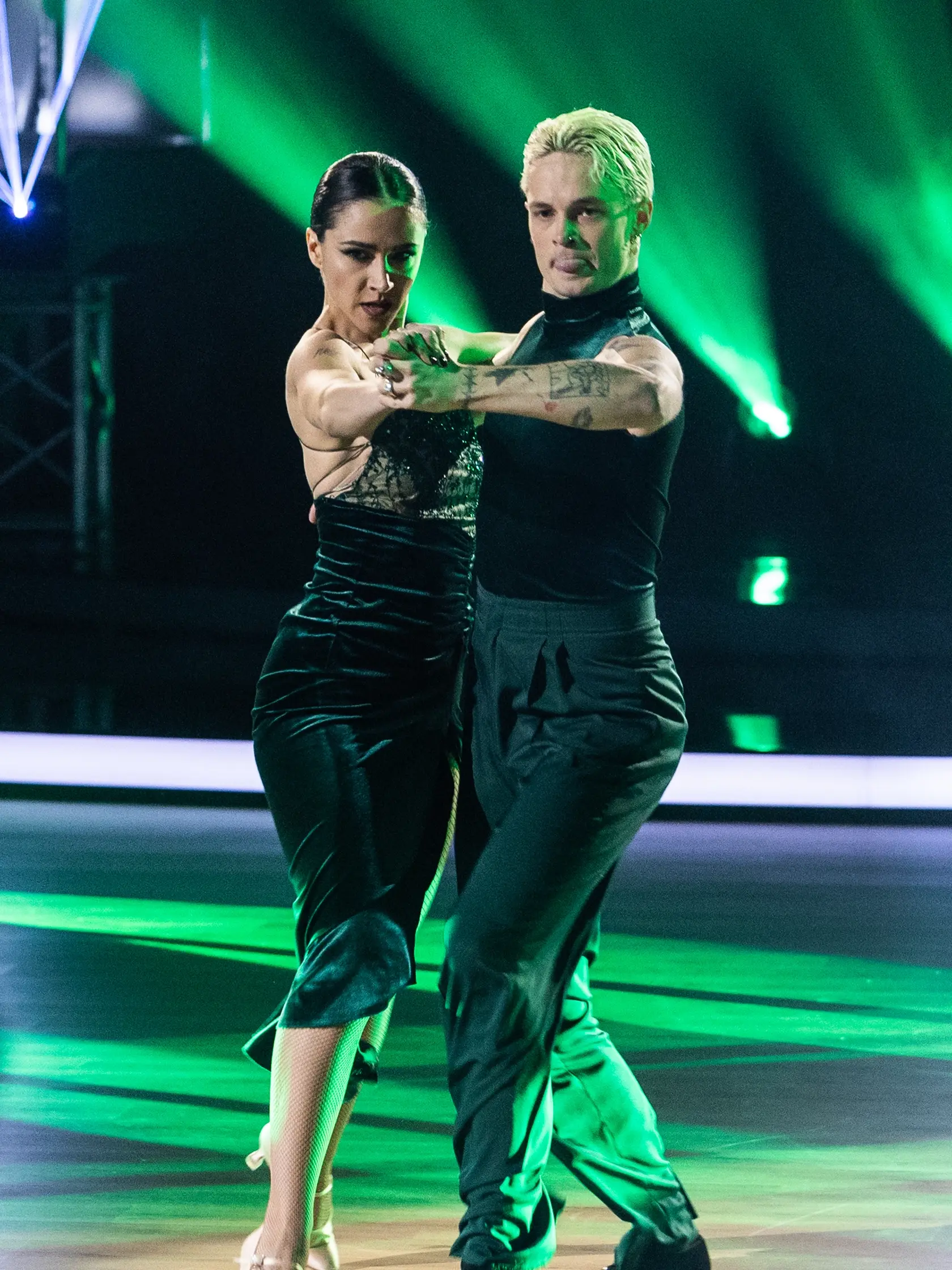 Na snímke Eva Burešová a Matyáš Adamec počas šiesteho kola Let's dance 2025.