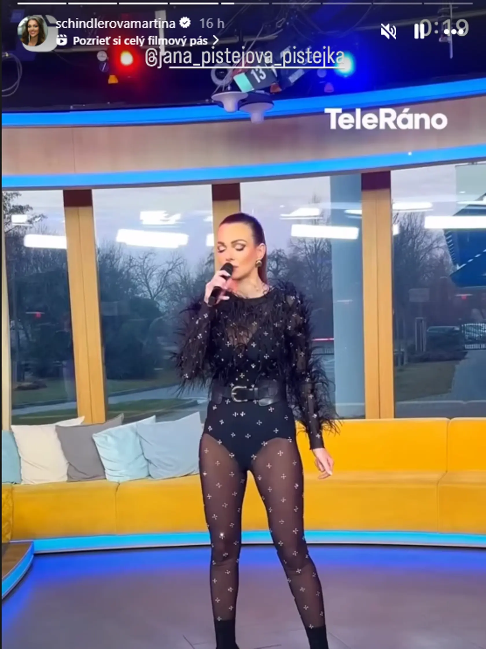 Martina Schindlerová v Teleráne.