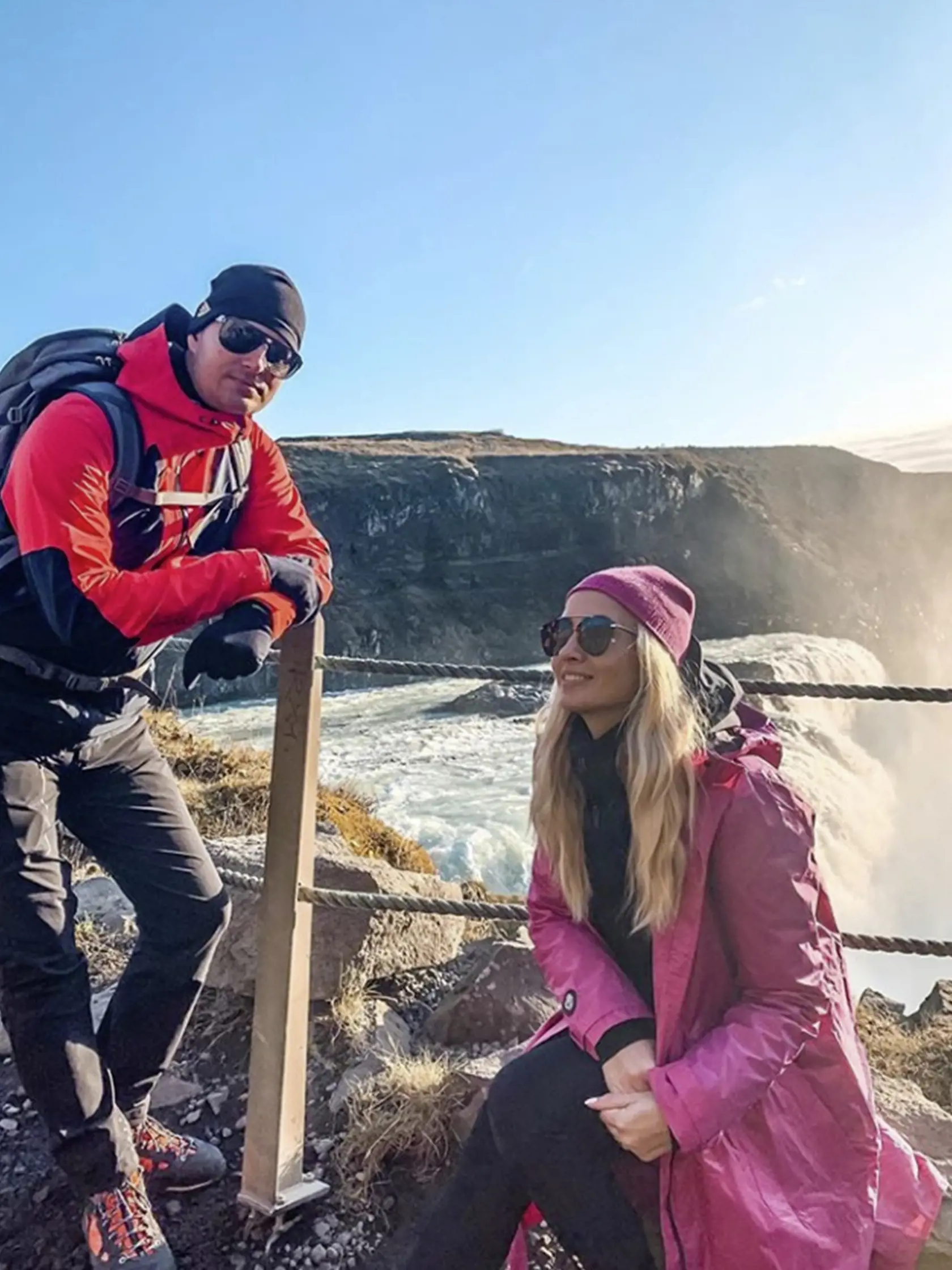 S manželom Ľubošom na Islande.
