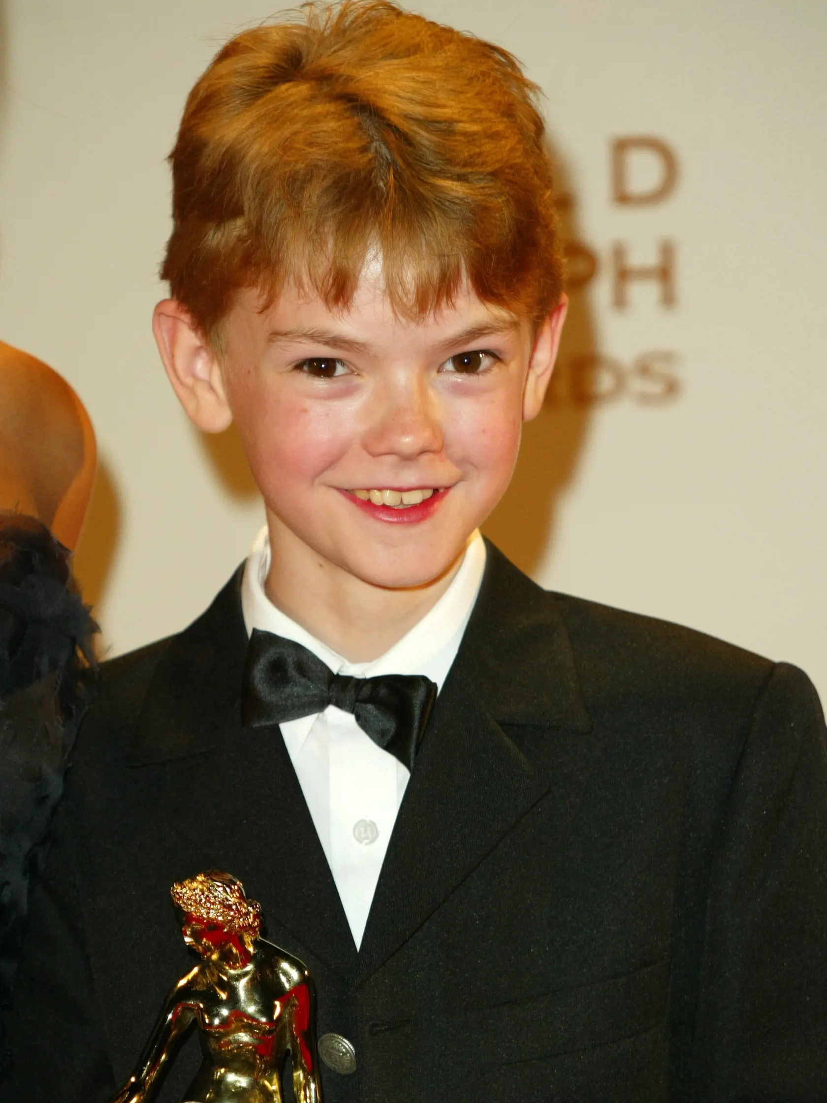 Thomas Brodie-Sangster ako dvanásťročný. 