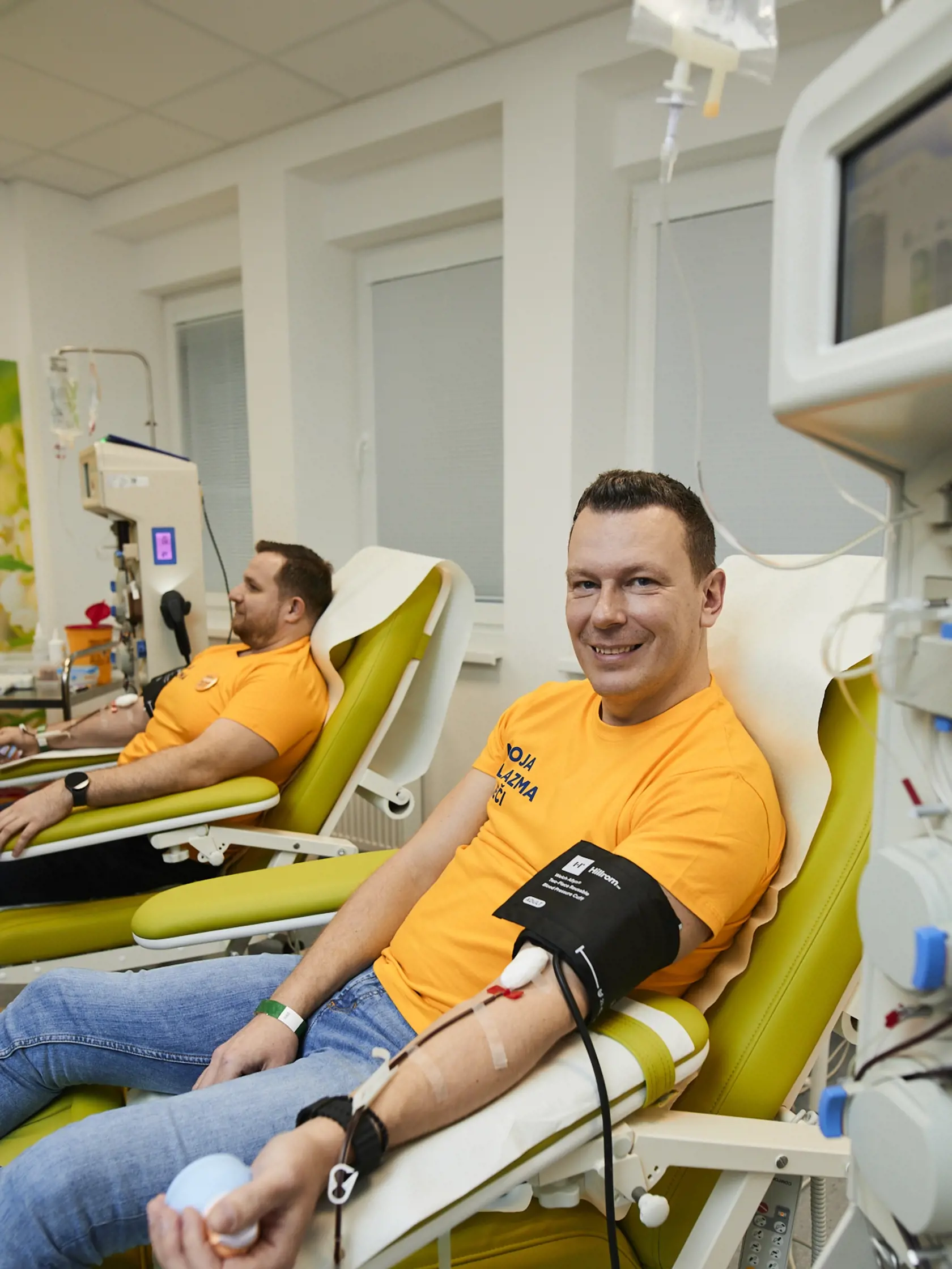Prvé darovanie krvnej plazmy v nemocnici Penta Hospitals Trebišov.