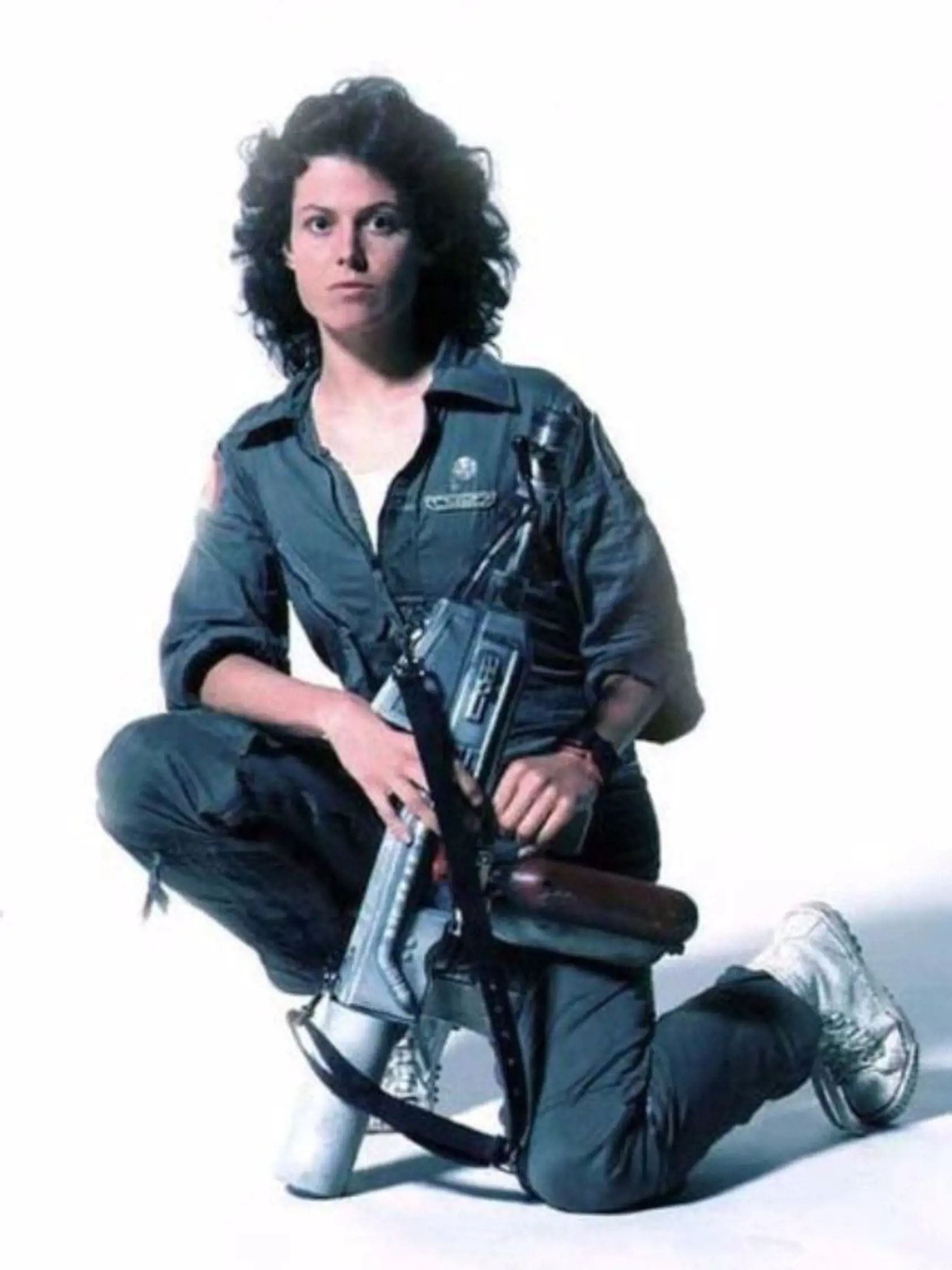 Zákulisné foto z natáčania kultového sci-fi Votrelec (1979).