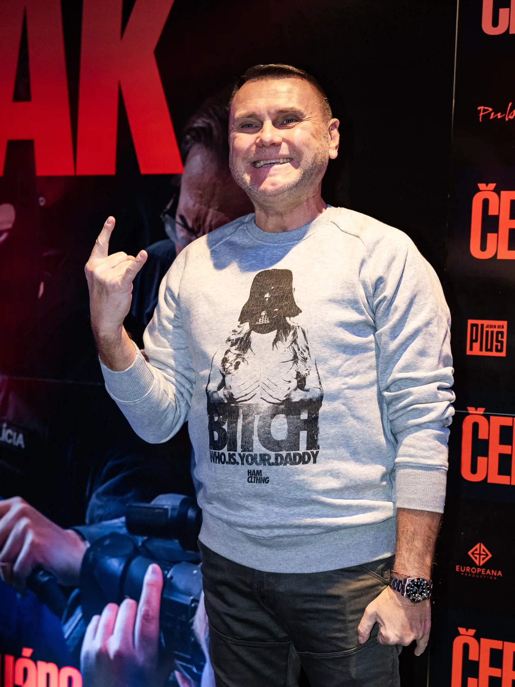 Premiéra druhého dielu filmu “ČERNÁK” v Bratislave. Na snímke Ivo Ladižinský.