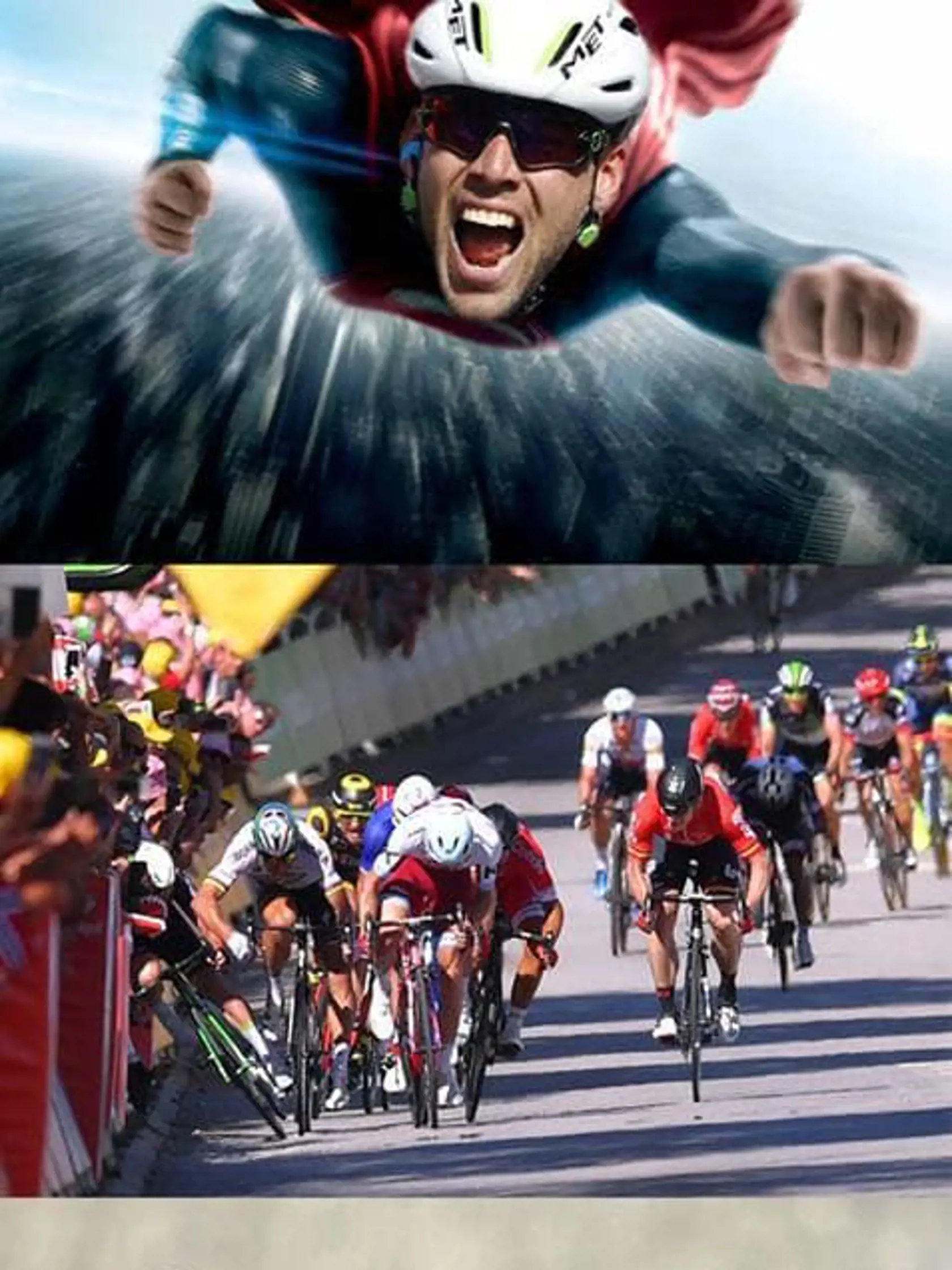 Mark Cavendish rýchlo dolietal.