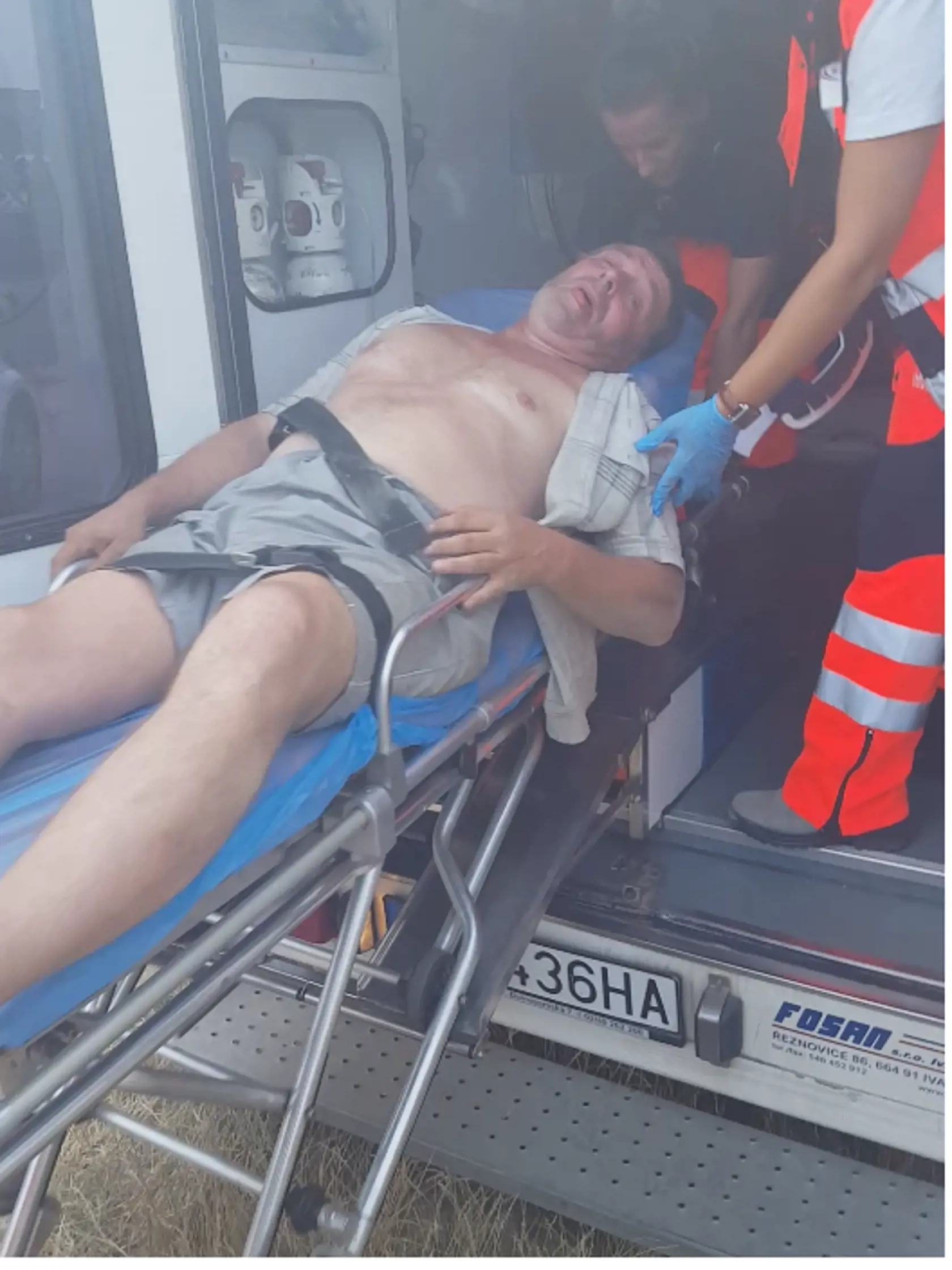Juraja Béreša z poľa odvážali záchranári