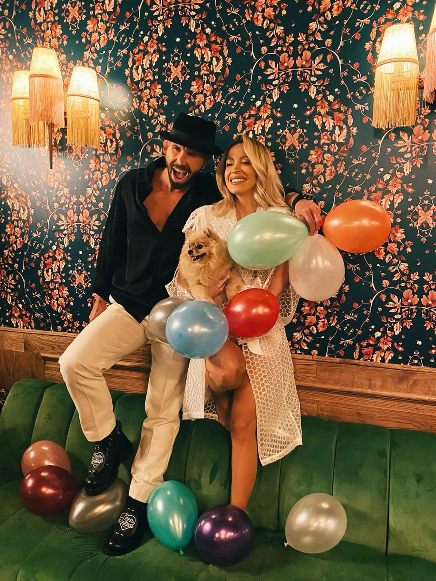 Dominika s Janym Landlom na fotení do magazínu Eva
