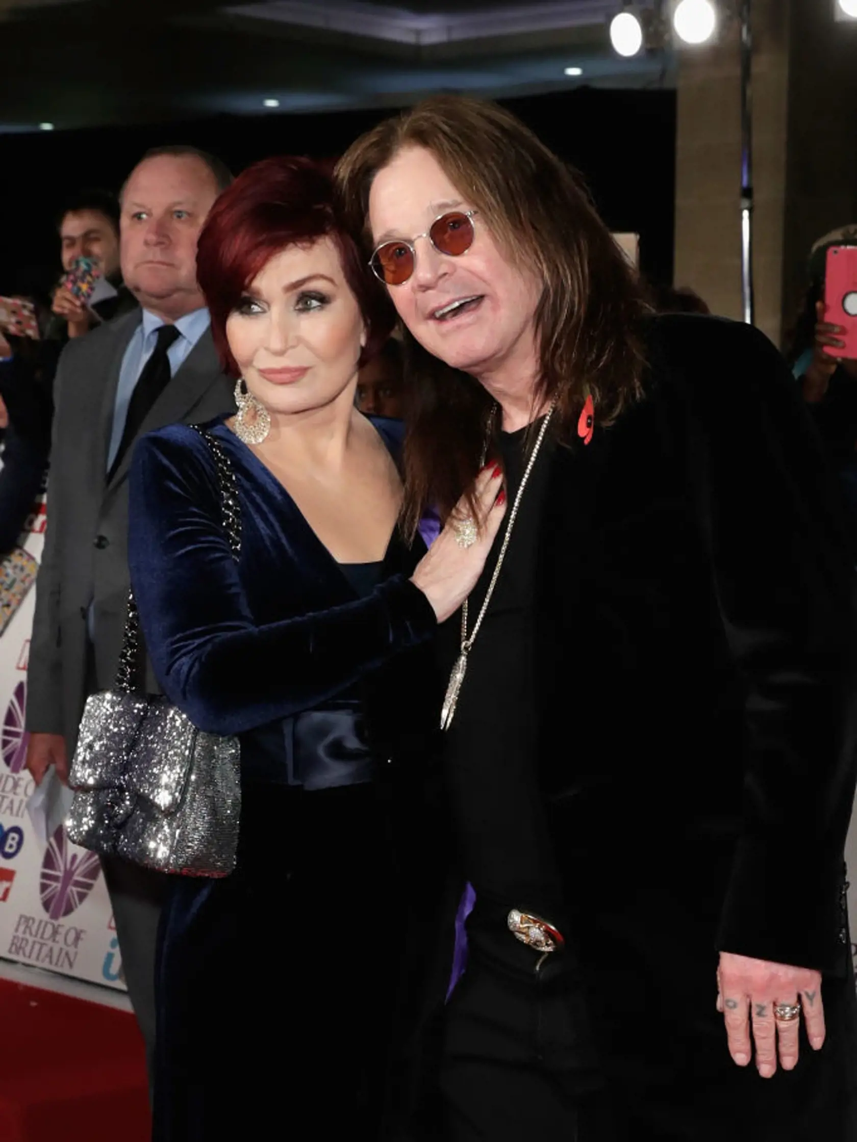 LONDON, ENGLAND - OCTOBER 30:  Sharon Osbourne and Ozzy Osbourne attend the Pride Of Britain Awards at Grosvenor House, on October 30, 2017 in London, England.  (Photo by John Phillips/Getty Images)