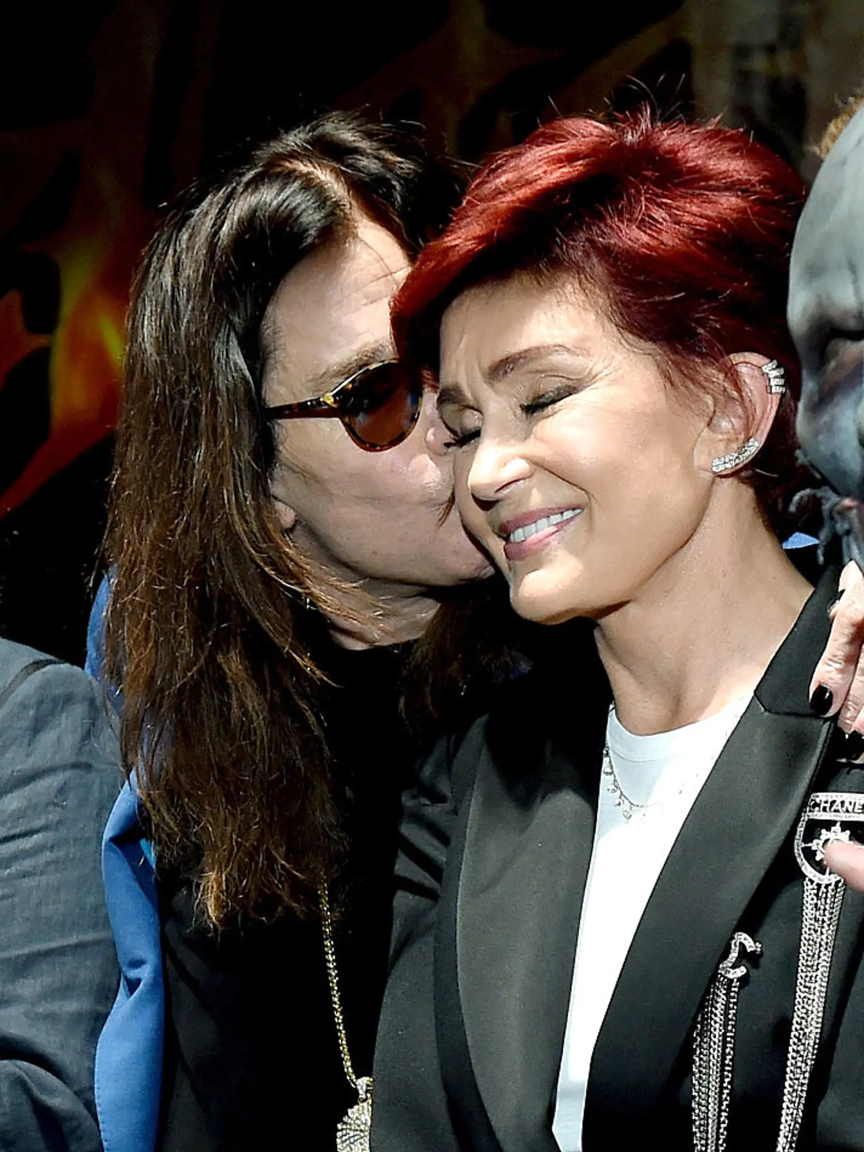 LOS ANGELES, CA - MAY 12:  Singer Ozzy Osbourne (L) and wife/manager Sharon Osbourne attend the Ozzy Osbourne and Corey Taylor special announcement at the Hollywood Palladium on May 12, 2016 in Hollywood, California. Ozzfest and Knotfest are joining together for a weekend of music on September 24 and 25th in San Bernardino, California. (Photo by Kevin Winter/Getty Images)