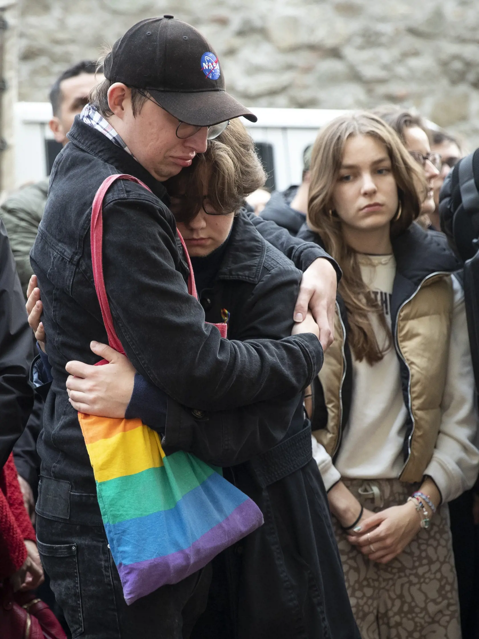 Spomienkový pochod za Matúša a Juraja, členov LGBT komunity, ktorých zastrelil radikalizovaný útočník v podniku Tepláreň na Zámockej ulici v Bratislave.